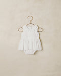 Georgia Romper White - Rylee + Cru | Kids Clothes | Trendy Baby Clothes | Modern Infant Outfits |