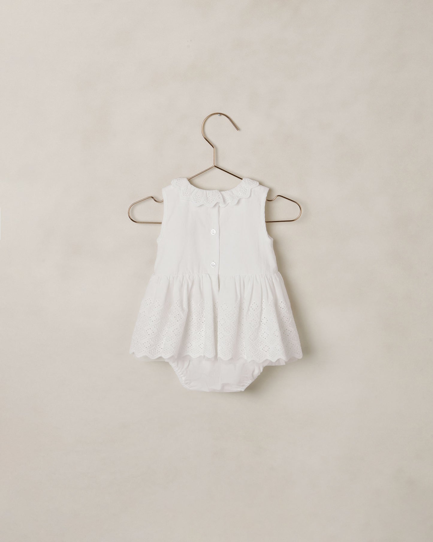 Georgia Romper White - Rylee + Cru | Kids Clothes | Trendy Baby Clothes | Modern Infant Outfits |