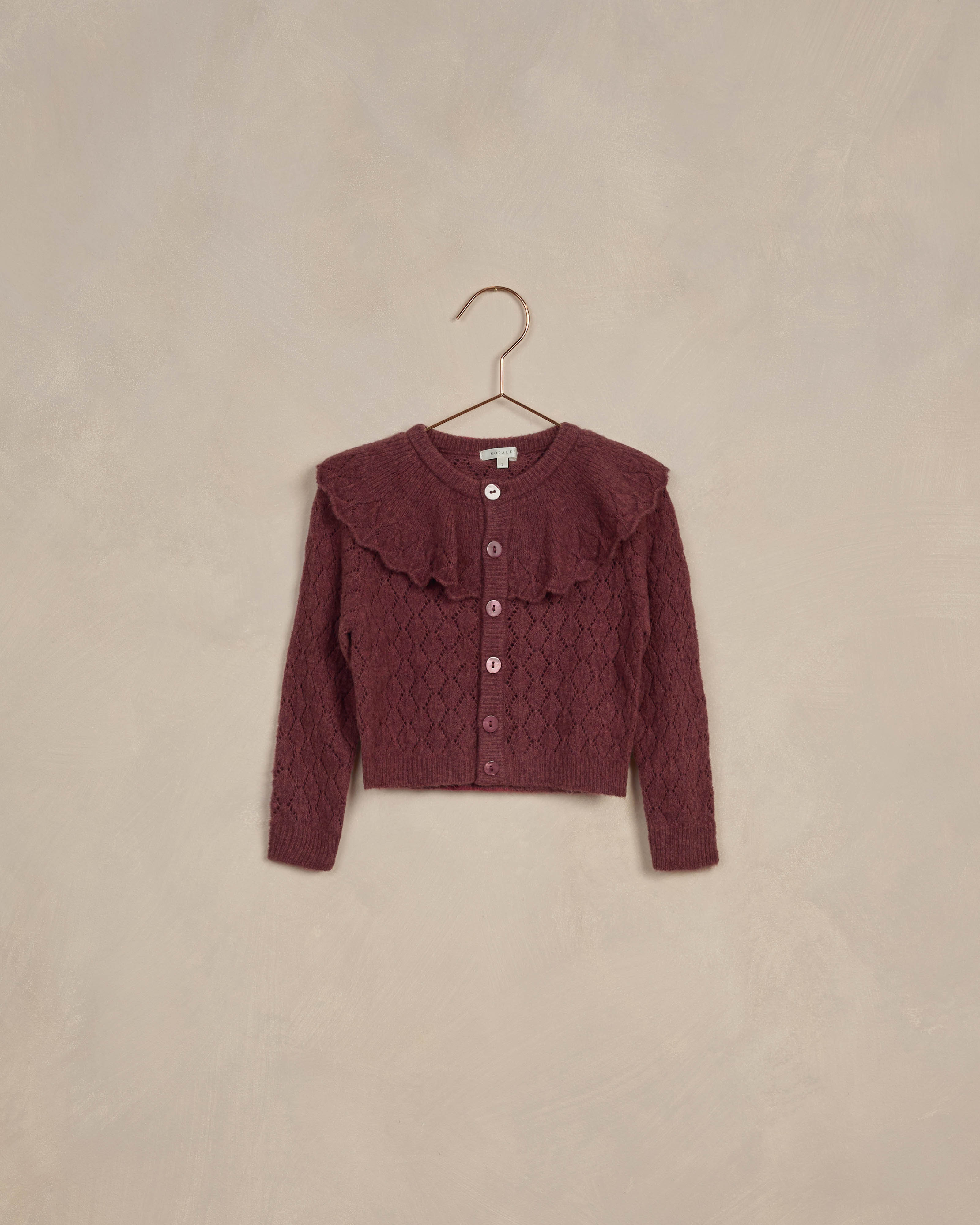 Ruffle Cardigan || Fig