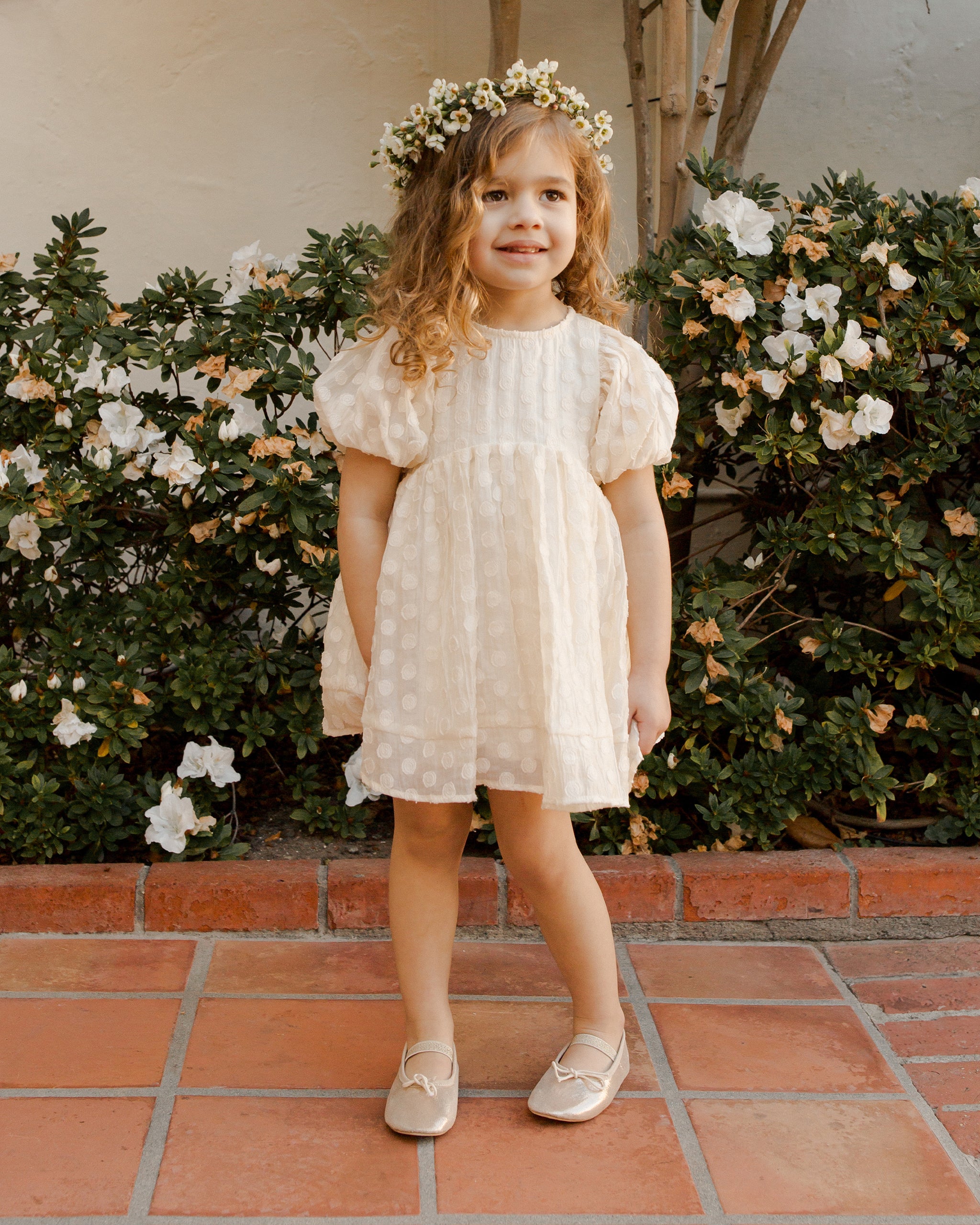 Luna Dress || Dotty - Rylee + Cru | Kids Clothes | Trendy Baby Clothes | Modern Infant Outfits |