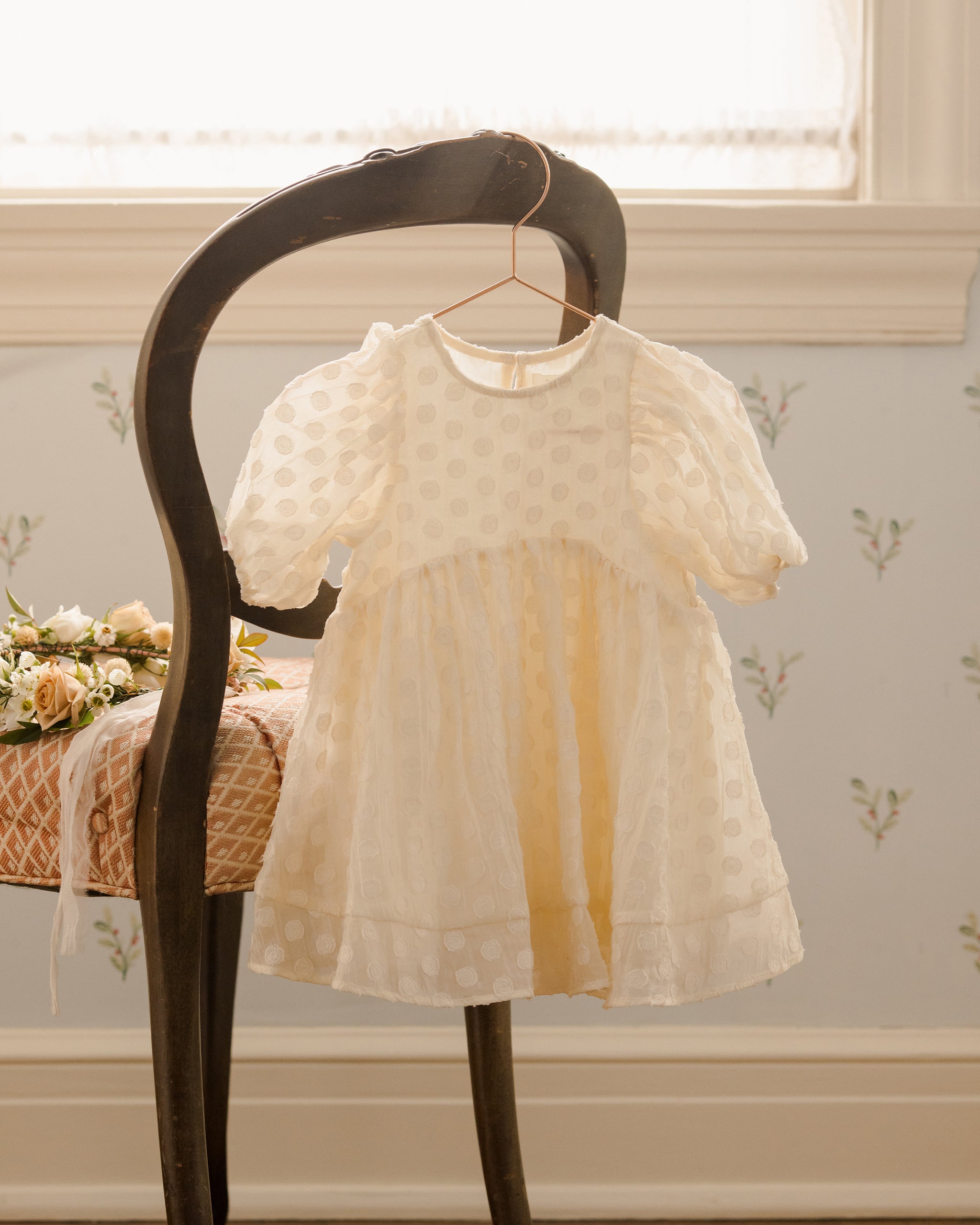 Luna Dress || Dotty - Rylee + Cru | Kids Clothes | Trendy Baby Clothes | Modern Infant Outfits |