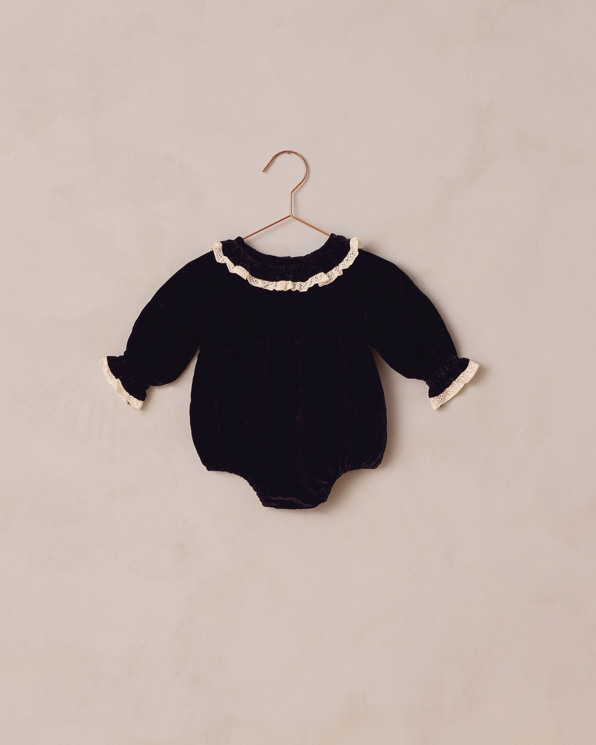 Adeline Romper | Black - Rylee + Cru | Kids Clothes | Trendy Baby Clothes | Modern Infant Outfits |