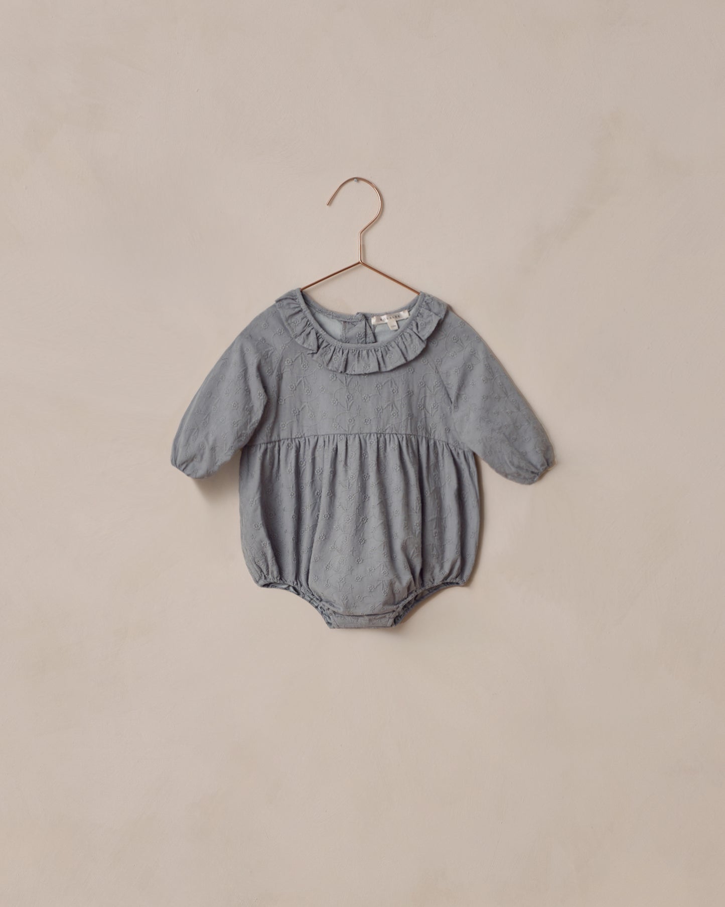 Adeline Romper | French Blue - Rylee + Cru | Kids Clothes | Trendy Baby Clothes | Modern Infant Outfits |