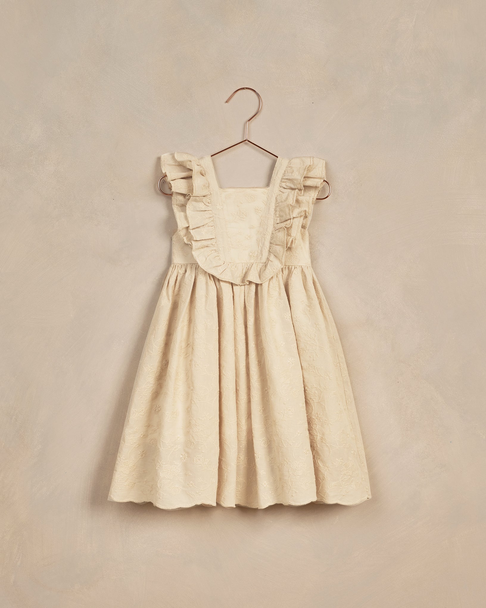 Rosemary Dress || Champagne - Rylee + Cru | Kids Clothes | Trendy Baby Clothes | Modern Infant Outfits |