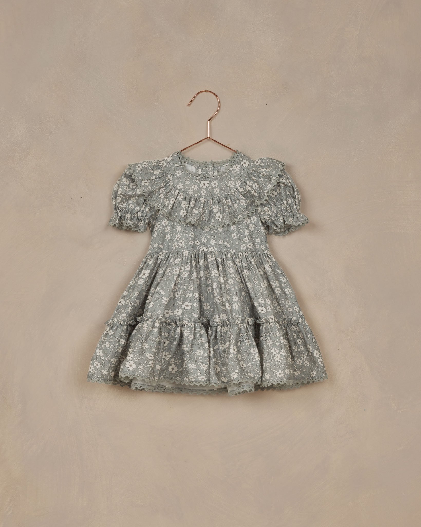 Eva Dress || Sky Floral - Rylee + Cru | Kids Clothes | Trendy Baby Clothes | Modern Infant Outfits |
