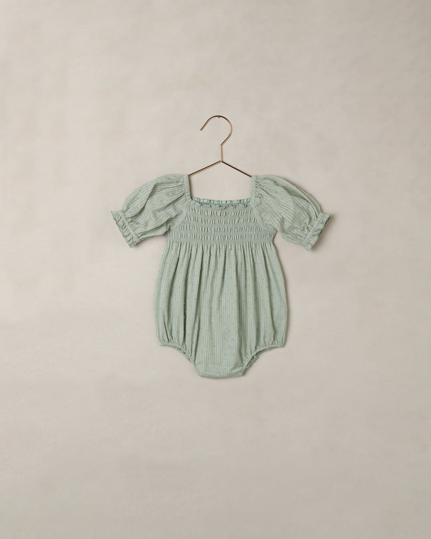 Hazel Romper Eucalyptus - Rylee + Cru | Kids Clothes | Trendy Baby Clothes | Modern Infant Outfits |