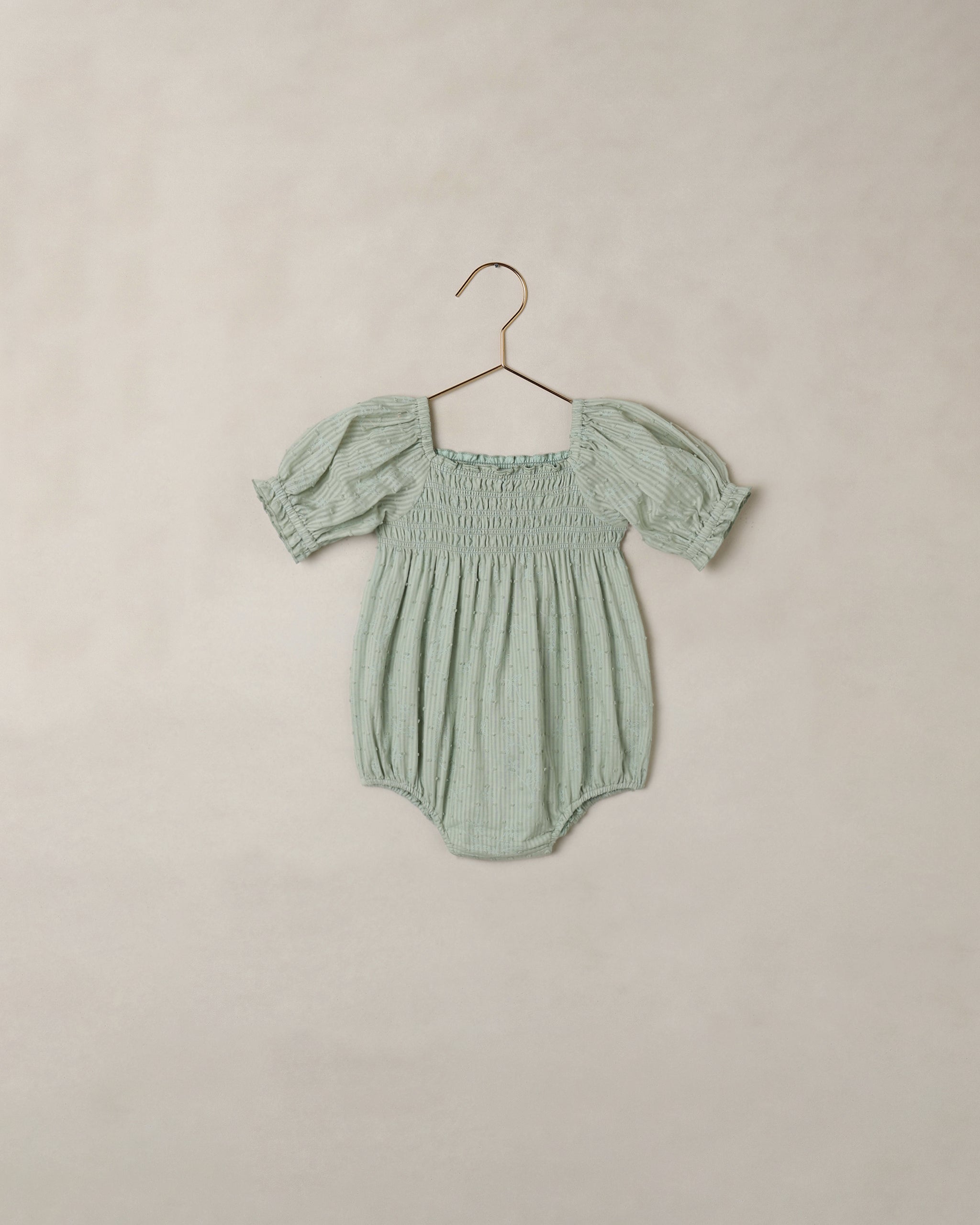 Hazel Romper Eucalyptus - Rylee + Cru | Kids Clothes | Trendy Baby Clothes | Modern Infant Outfits |