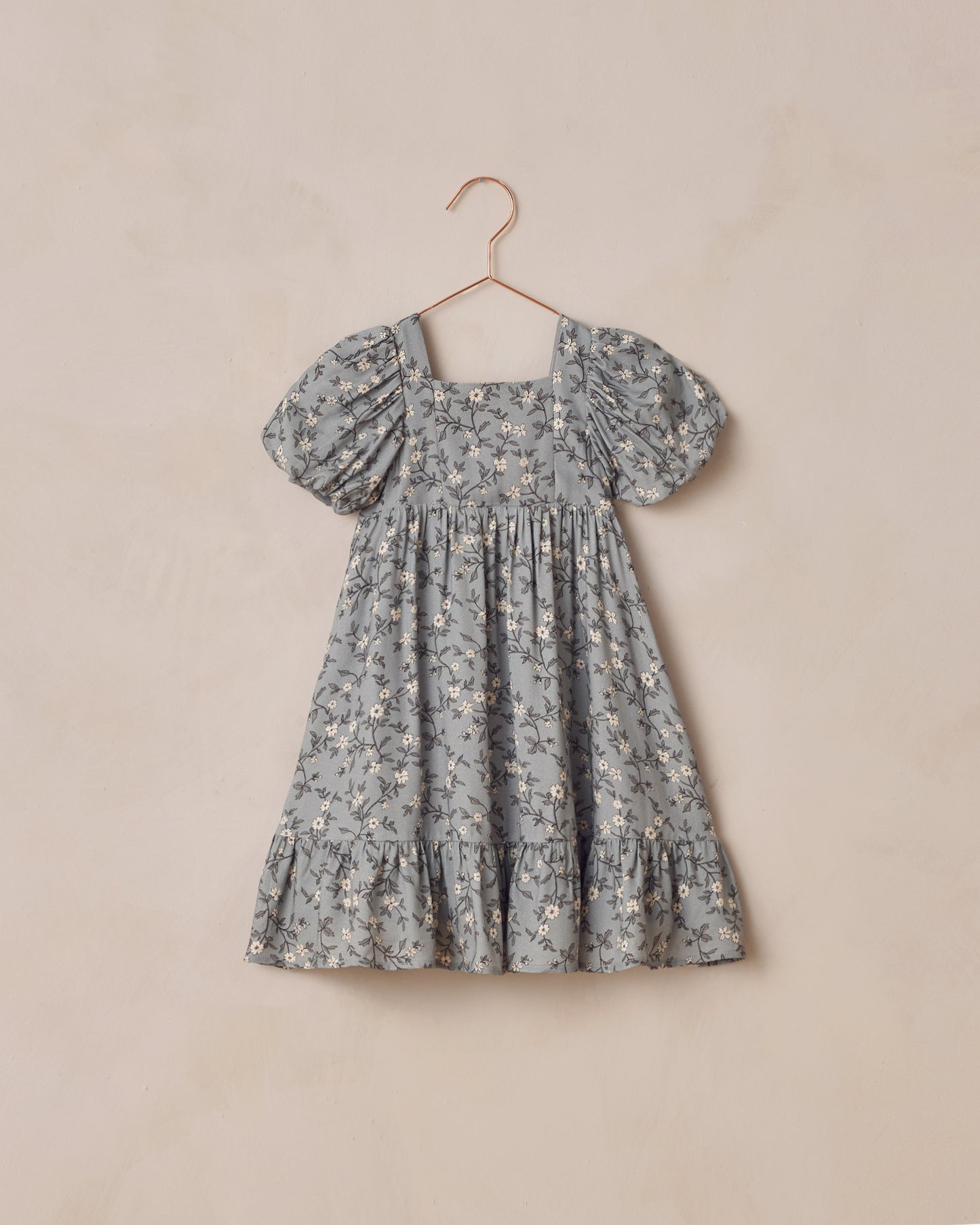 Augusta Dress | French Blue Floral - Rylee + Cru | Kids Clothes | Trendy Baby Clothes | Modern Infant Outfits |