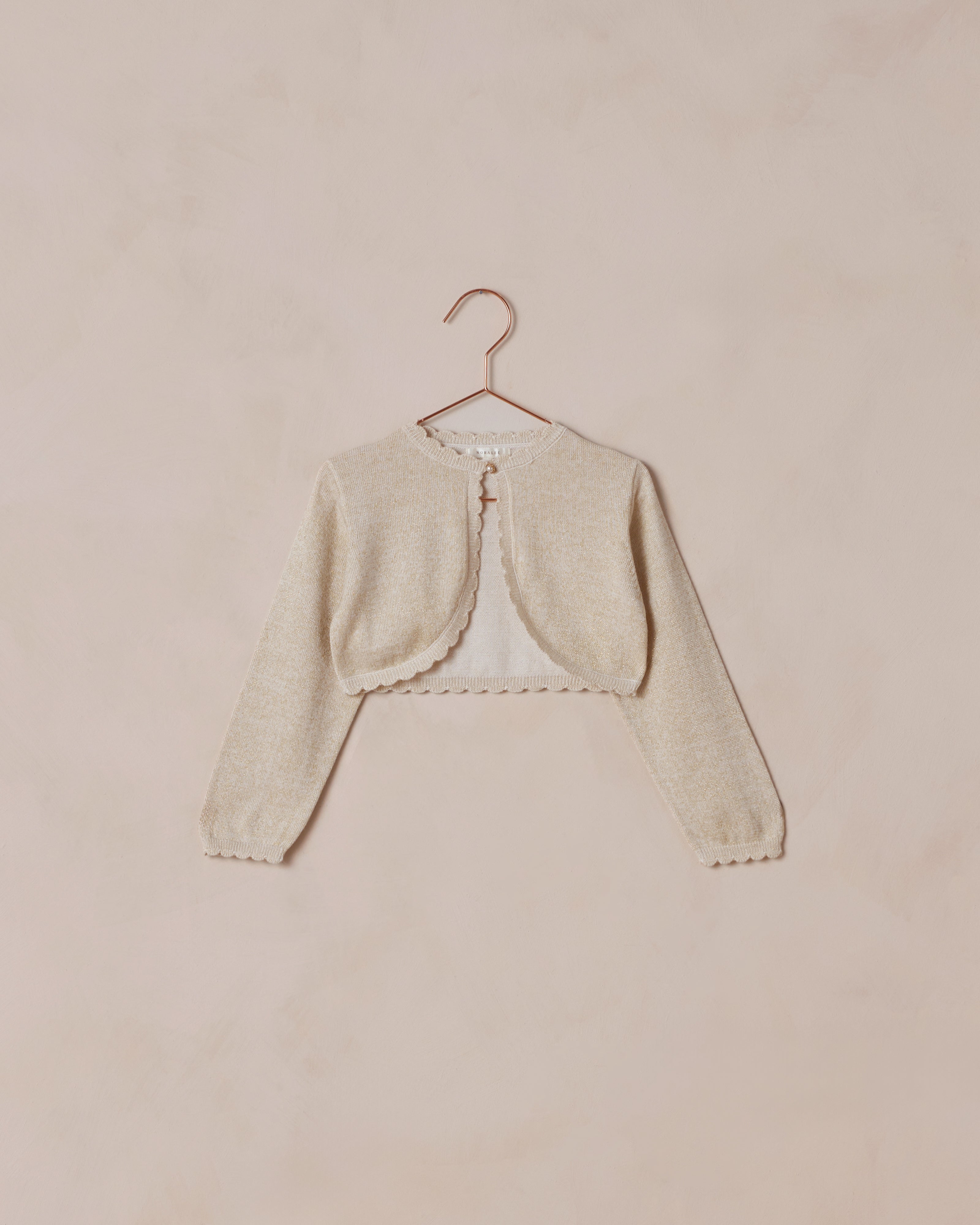 Bolero Sweater | Champagne - Rylee + Cru | Kids Clothes | Trendy Baby Clothes | Modern Infant Outfits |