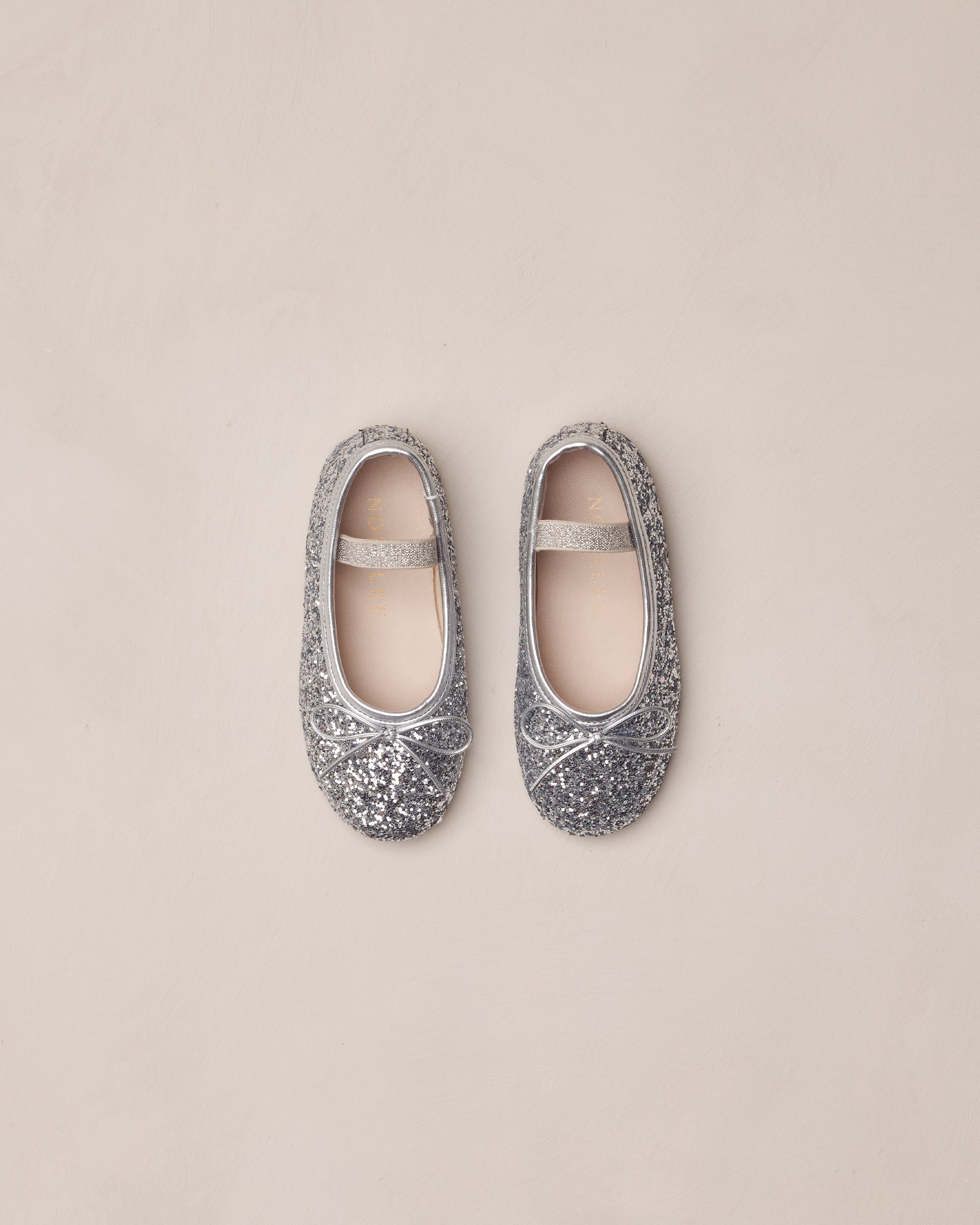 Ballet Flats | Silver Sparkle - Rylee + Cru | Kids Clothes | Trendy Baby Clothes | Modern Infant Outfits |