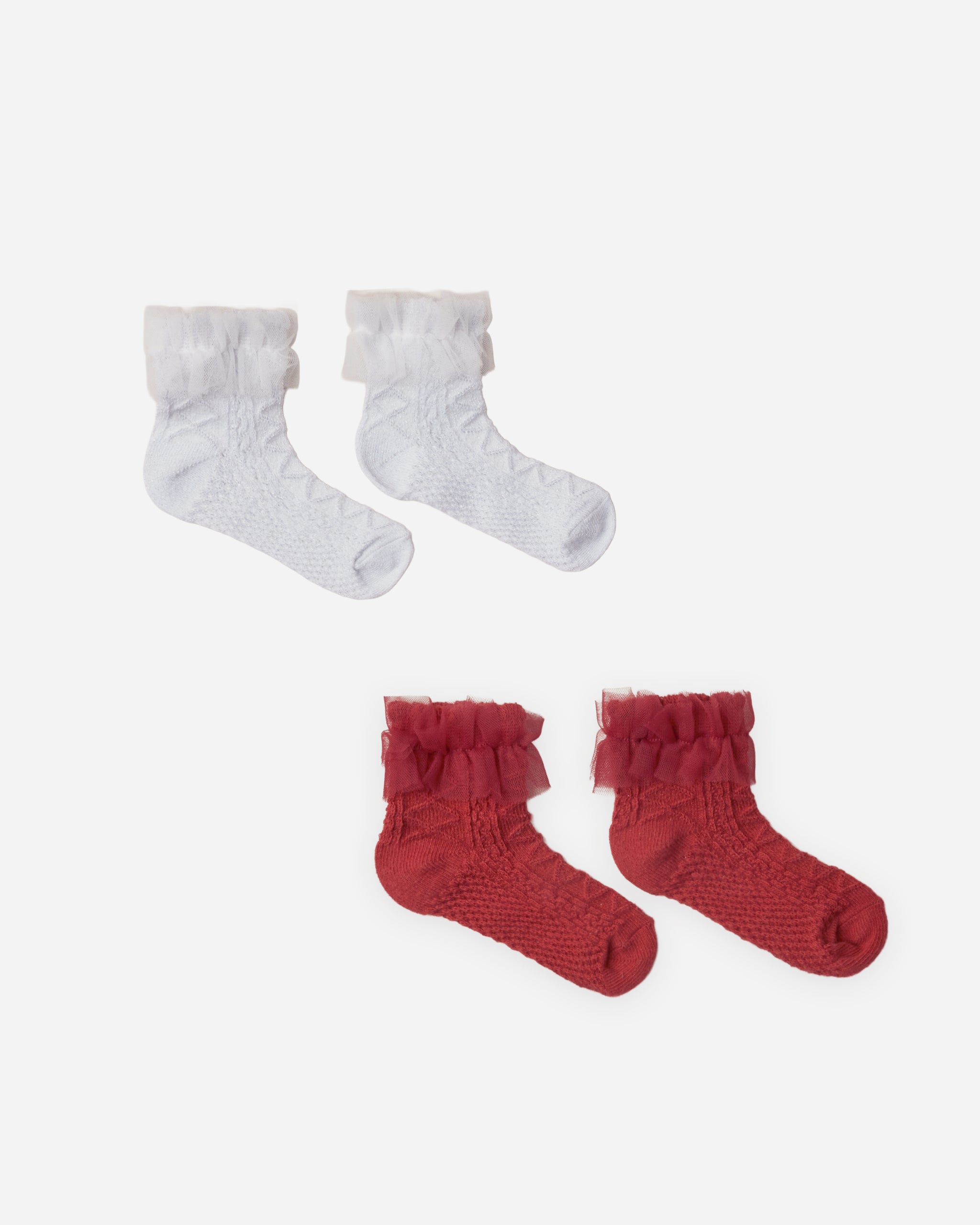 Ruffle Socks Ruby, Silver Shimmer - Rylee + Cru | Kids Clothes | Trendy Baby Clothes | Modern Infant Outfits |