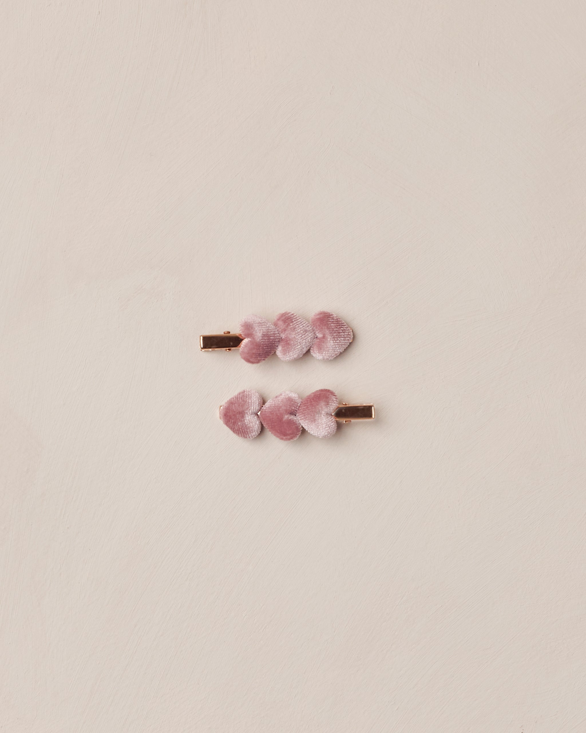Velvet Heart Clips | Raspberry - Rylee + Cru | Kids Clothes | Trendy Baby Clothes | Modern Infant Outfits |