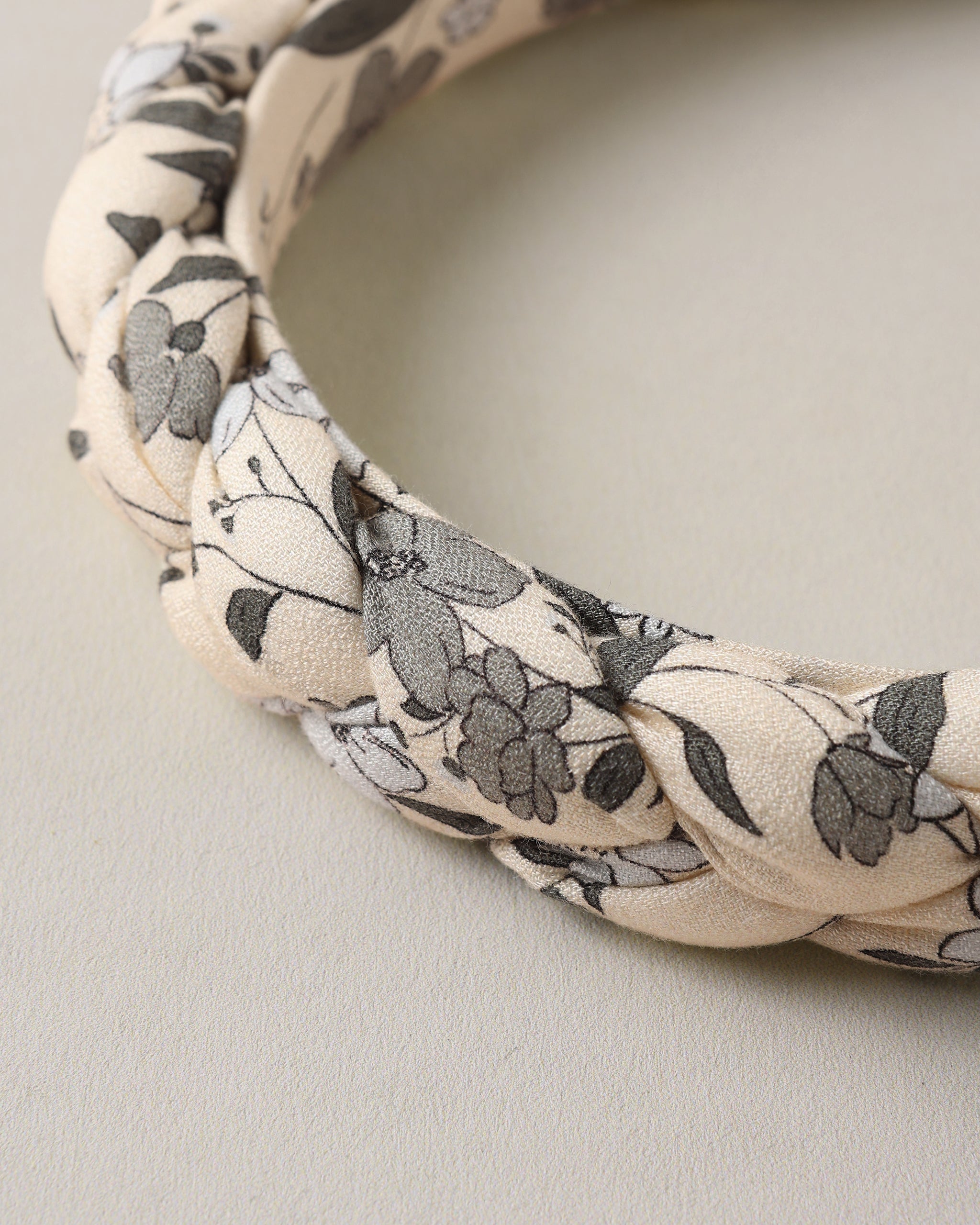 Braided Headband Blue Garden