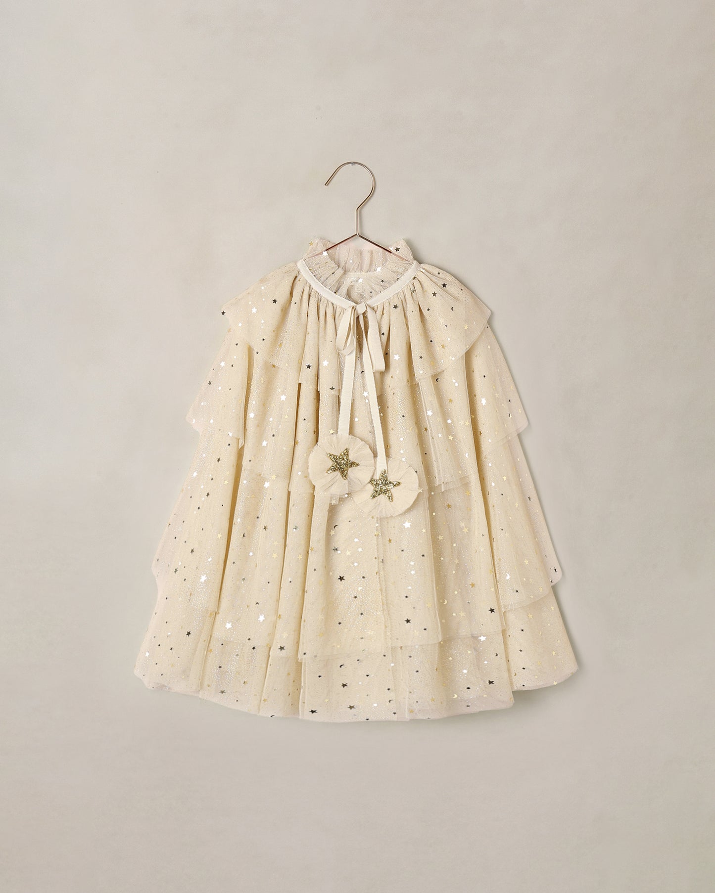 Tulle Cape Champagne Star - Rylee + Cru | Kids Clothes | Trendy Baby Clothes | Modern Infant Outfits |