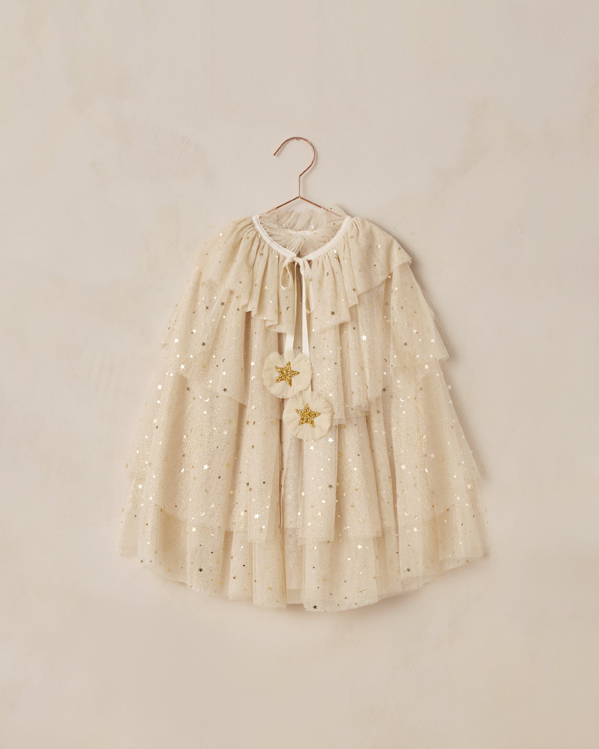 Tulle Cape | Champagne Stars - Rylee + Cru | Kids Clothes | Trendy Baby Clothes | Modern Infant Outfits |