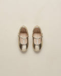 T-Strap Ballet Flats || Gold Metallic - Rylee + Cru | Kids Clothes | Trendy Baby Clothes | Modern Infant Outfits |