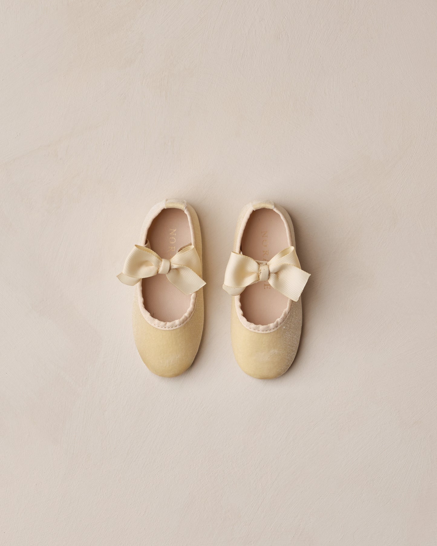 Bow Ballet Flats || Champagne - Rylee + Cru | Kids Clothes | Trendy Baby Clothes | Modern Infant Outfits |