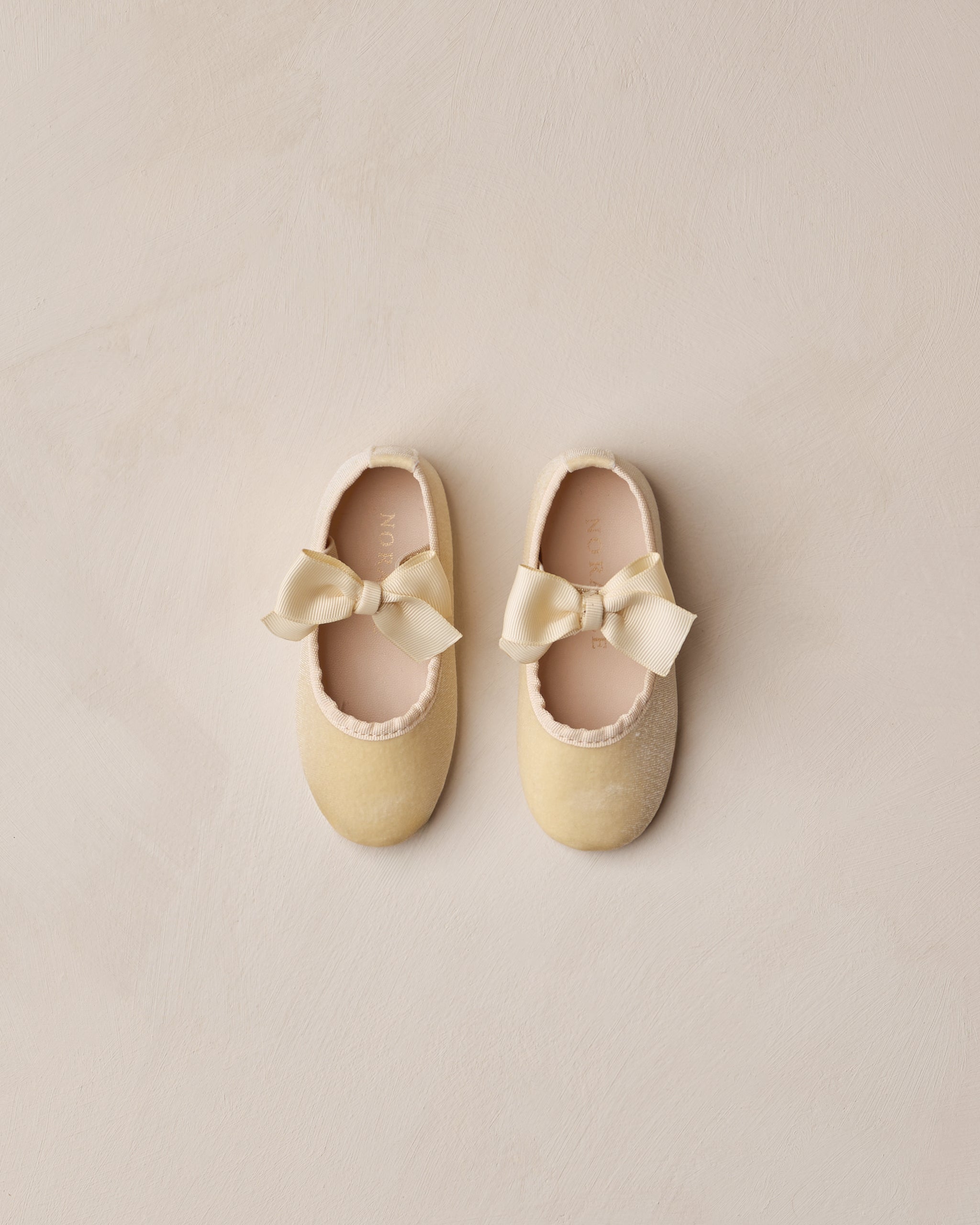 Bow Ballet Flats || Champagne - Rylee + Cru | Kids Clothes | Trendy Baby Clothes | Modern Infant Outfits |