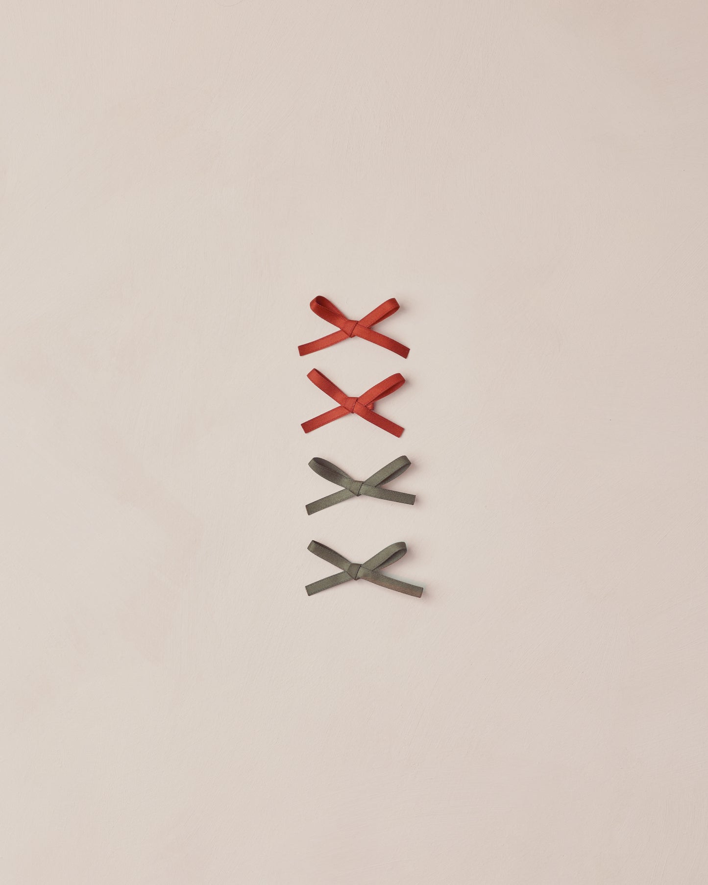 Mini Velvet Ribbon Bow || Ruby, Pine - Rylee + Cru | Kids Clothes | Trendy Baby Clothes | Modern Infant Outfits |