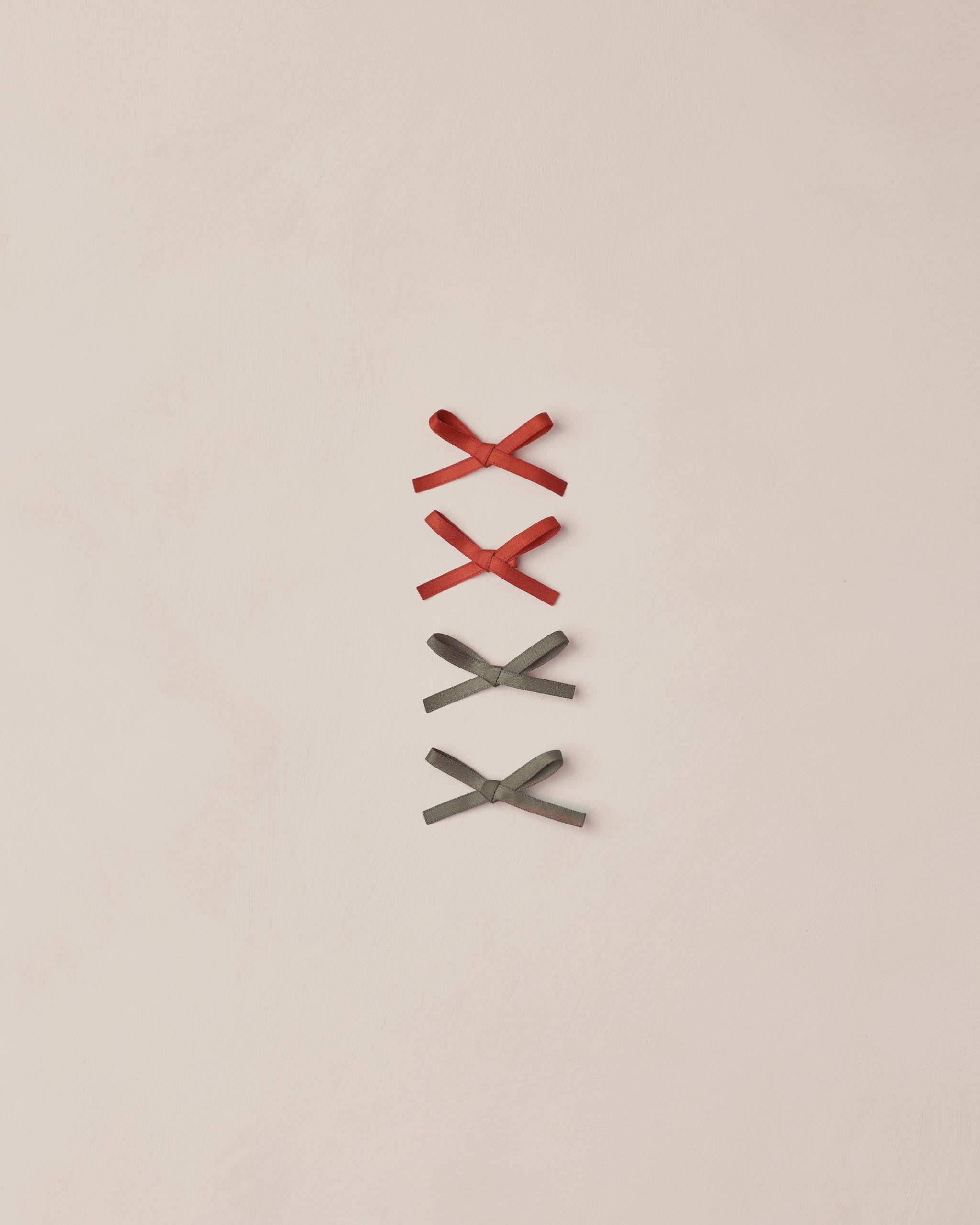 Mini Velvet Ribbon Bow || Ruby, Pine - Rylee + Cru | Kids Clothes | Trendy Baby Clothes | Modern Infant Outfits |