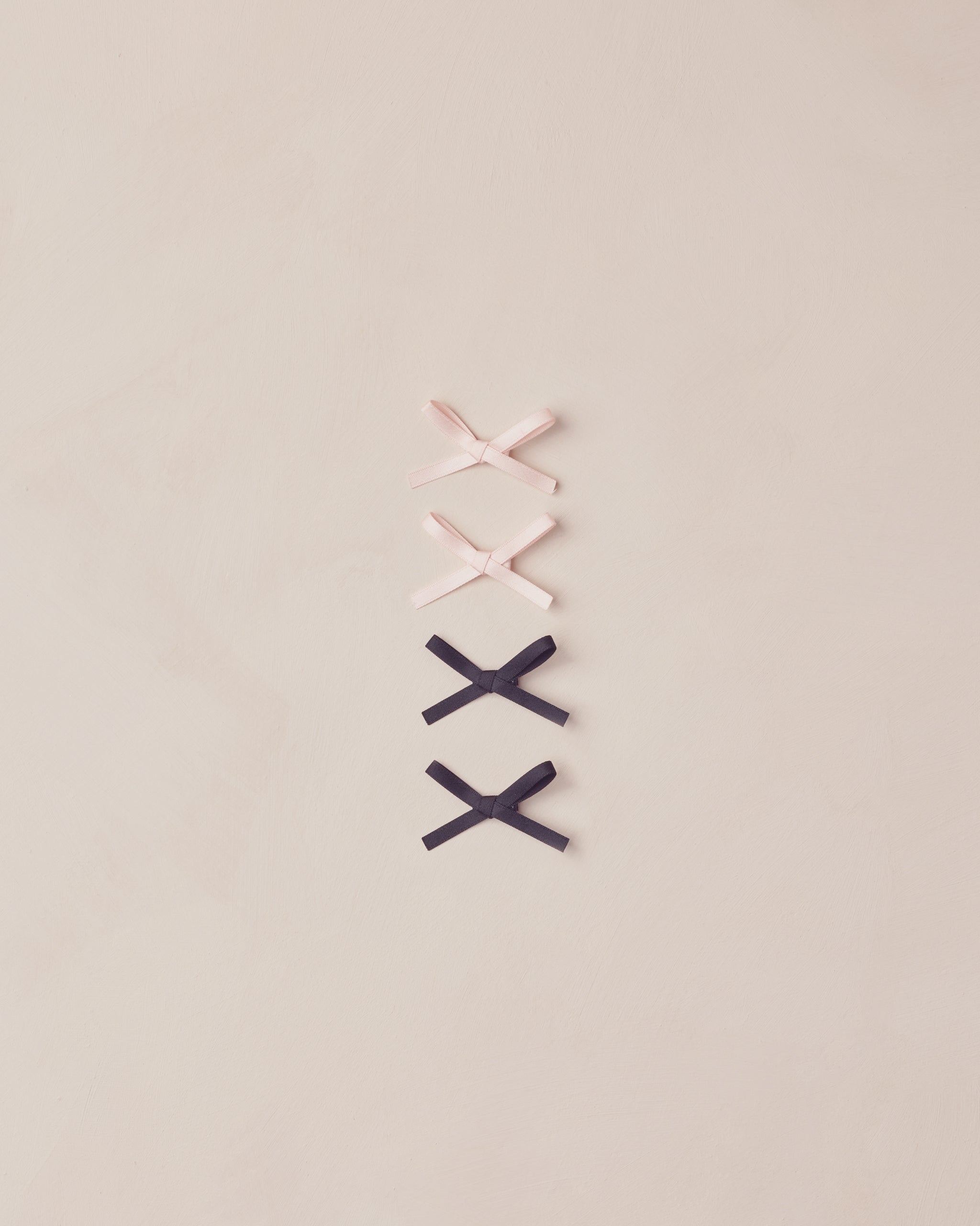 Mini Velvet Ribbon Bow || Rose, Black - Rylee + Cru | Kids Clothes | Trendy Baby Clothes | Modern Infant Outfits |