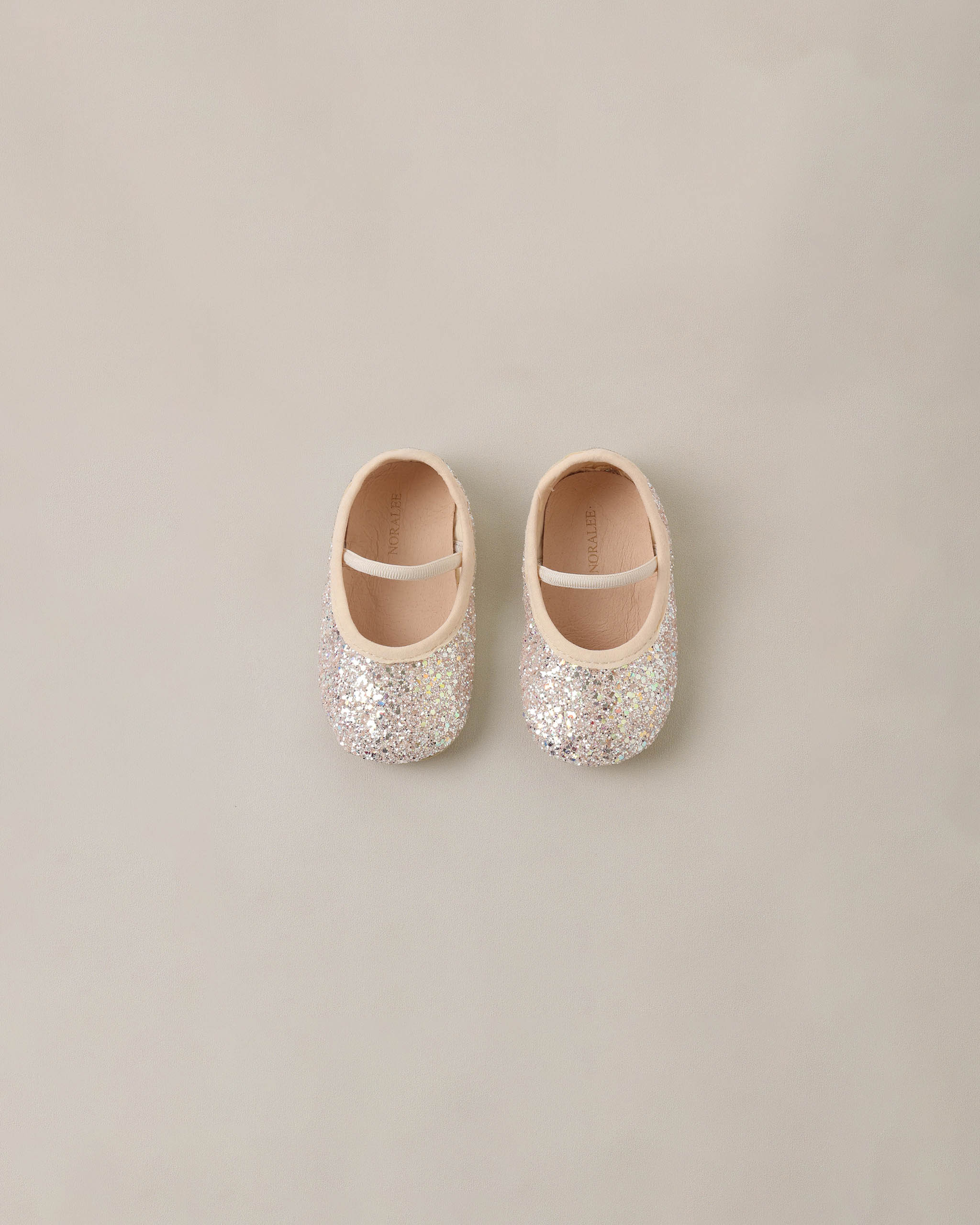 Baby Ballet Flats | Blush, Pearl Glitter