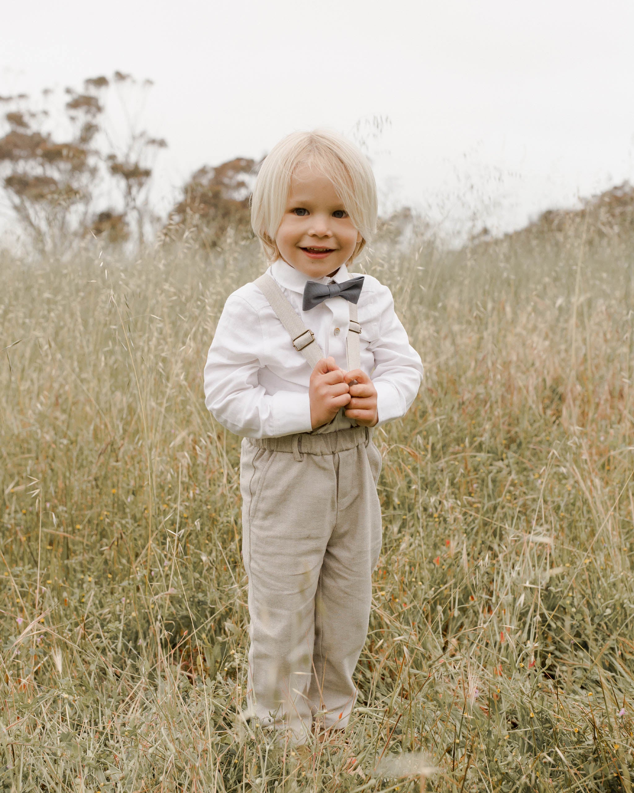 Bow Tie || Chambray - Rylee + Cru | Kids Clothes | Trendy Baby Clothes | Modern Infant Outfits |