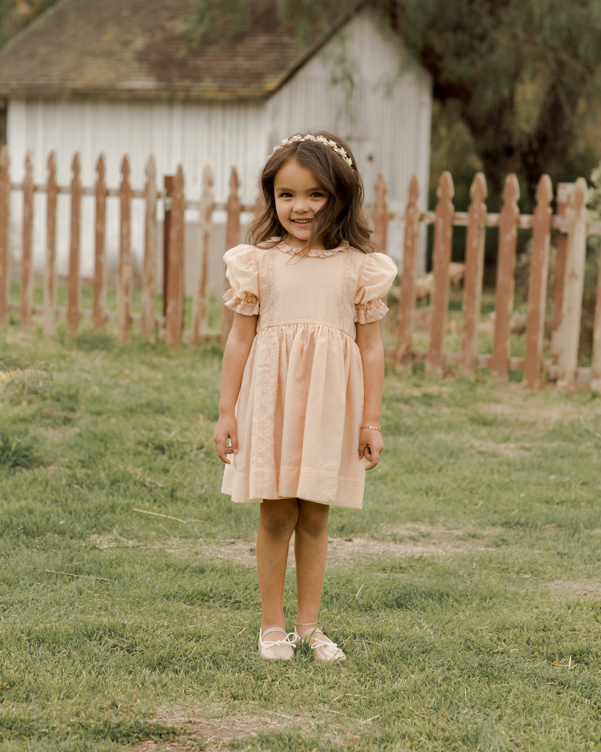 Grace Dress || Antique - Rylee + Cru | Kids Clothes | Trendy Baby Clothes | Modern Infant Outfits |