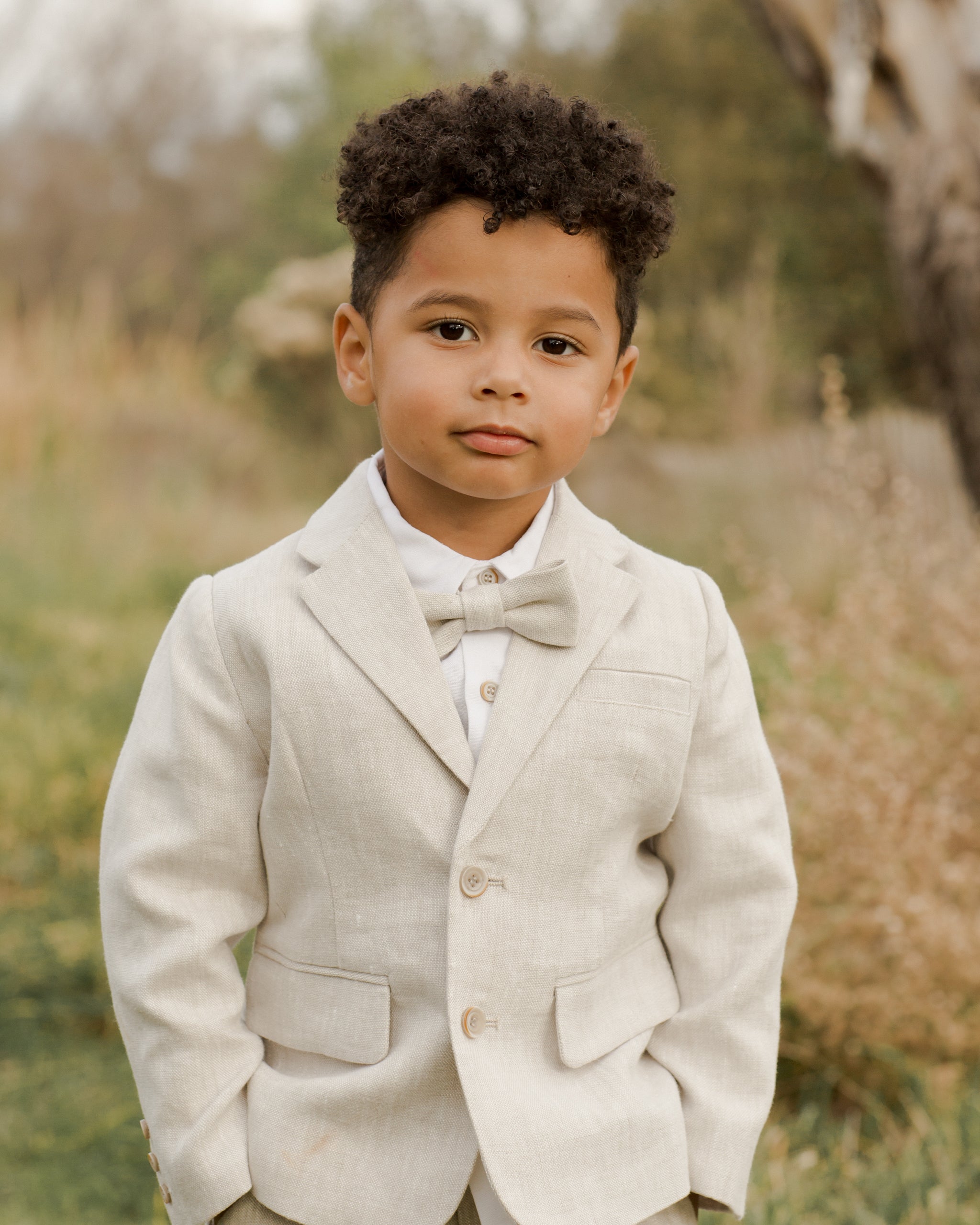 Bow Tie || Linen - Rylee + Cru | Kids Clothes | Trendy Baby Clothes | Modern Infant Outfits |