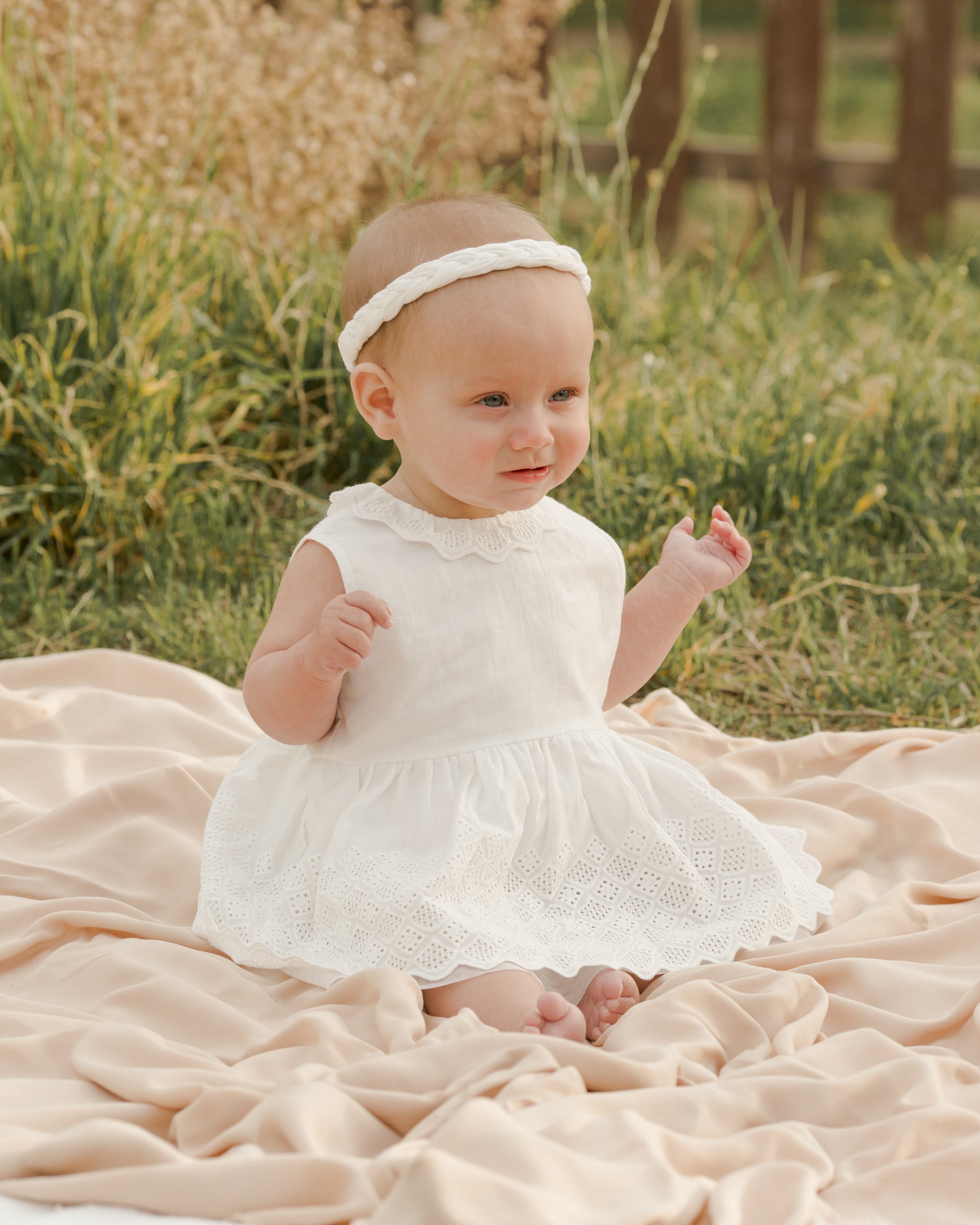 Georgia Dress || White - Rylee + Cru | Kids Clothes | Trendy Baby Clothes | Modern Infant Outfits |