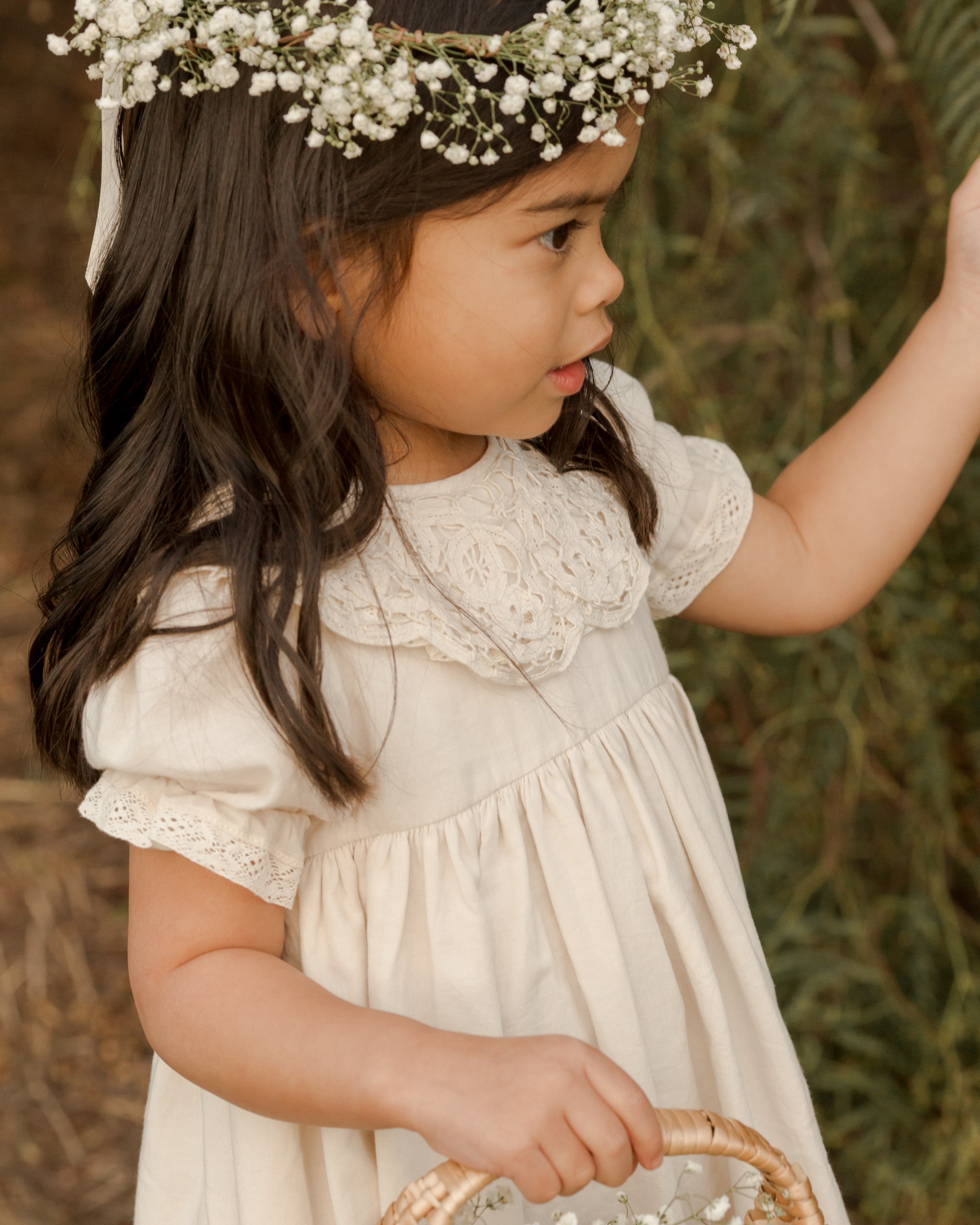 Amelia Dress || Ivory - Rylee + Cru | Kids Clothes | Trendy Baby Clothes | Modern Infant Outfits |