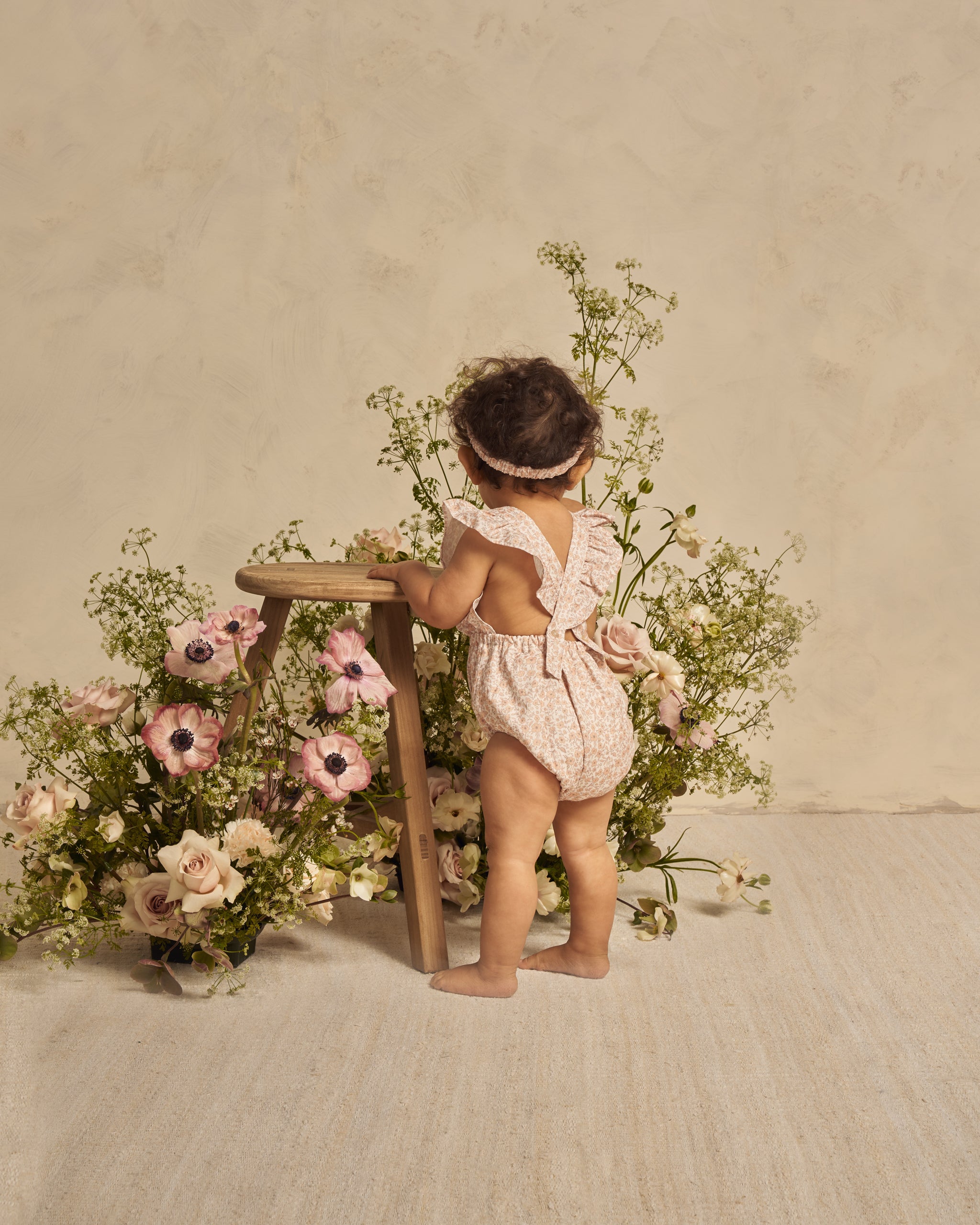 Lucy Romper || Midsummer Floral - Rylee + Cru | Kids Clothes | Trendy Baby Clothes | Modern Infant Outfits |