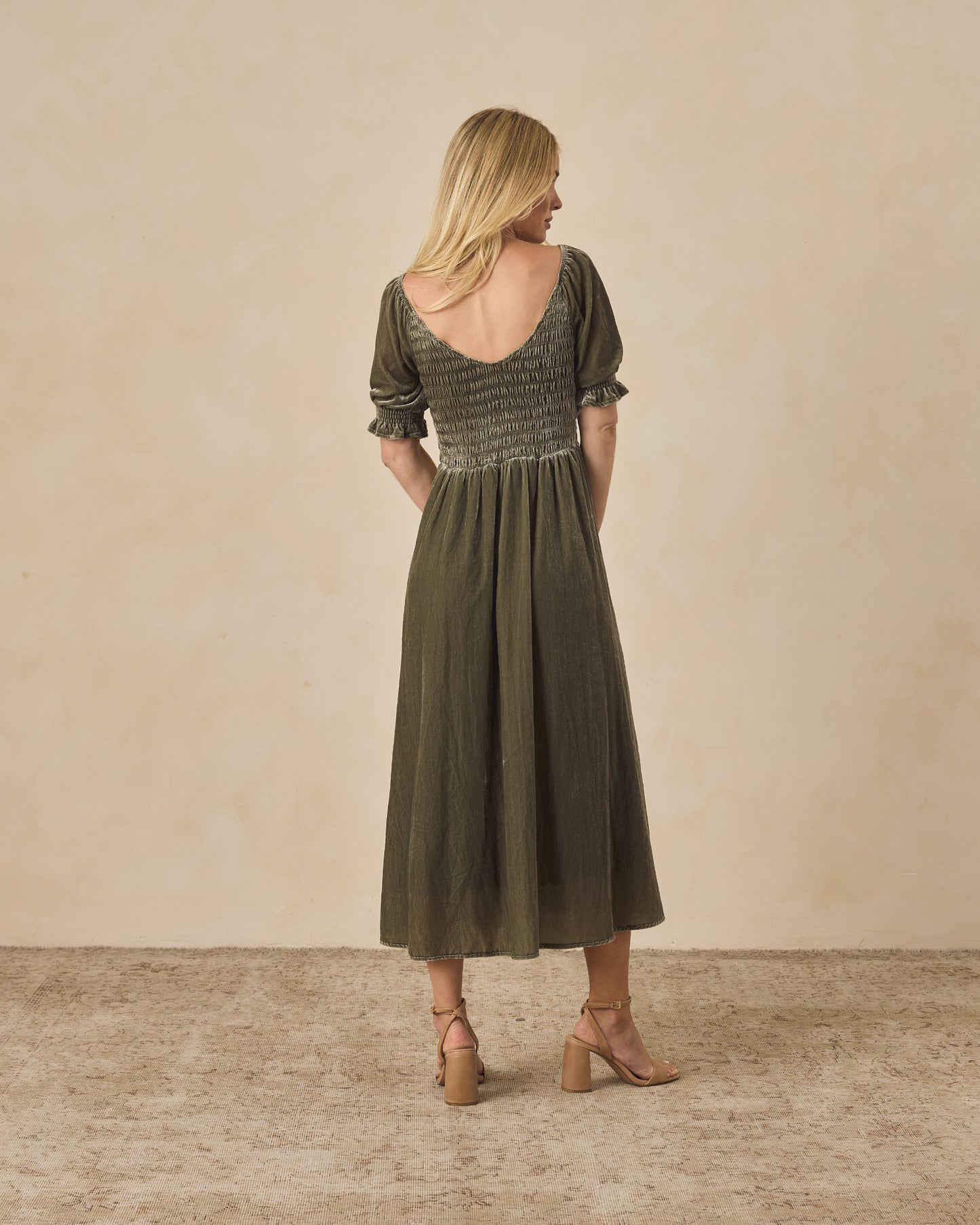 Adele Dress | Pine - Rylee + Cru | Kids Clothes | Trendy Baby Clothes | Modern Infant Outfits |