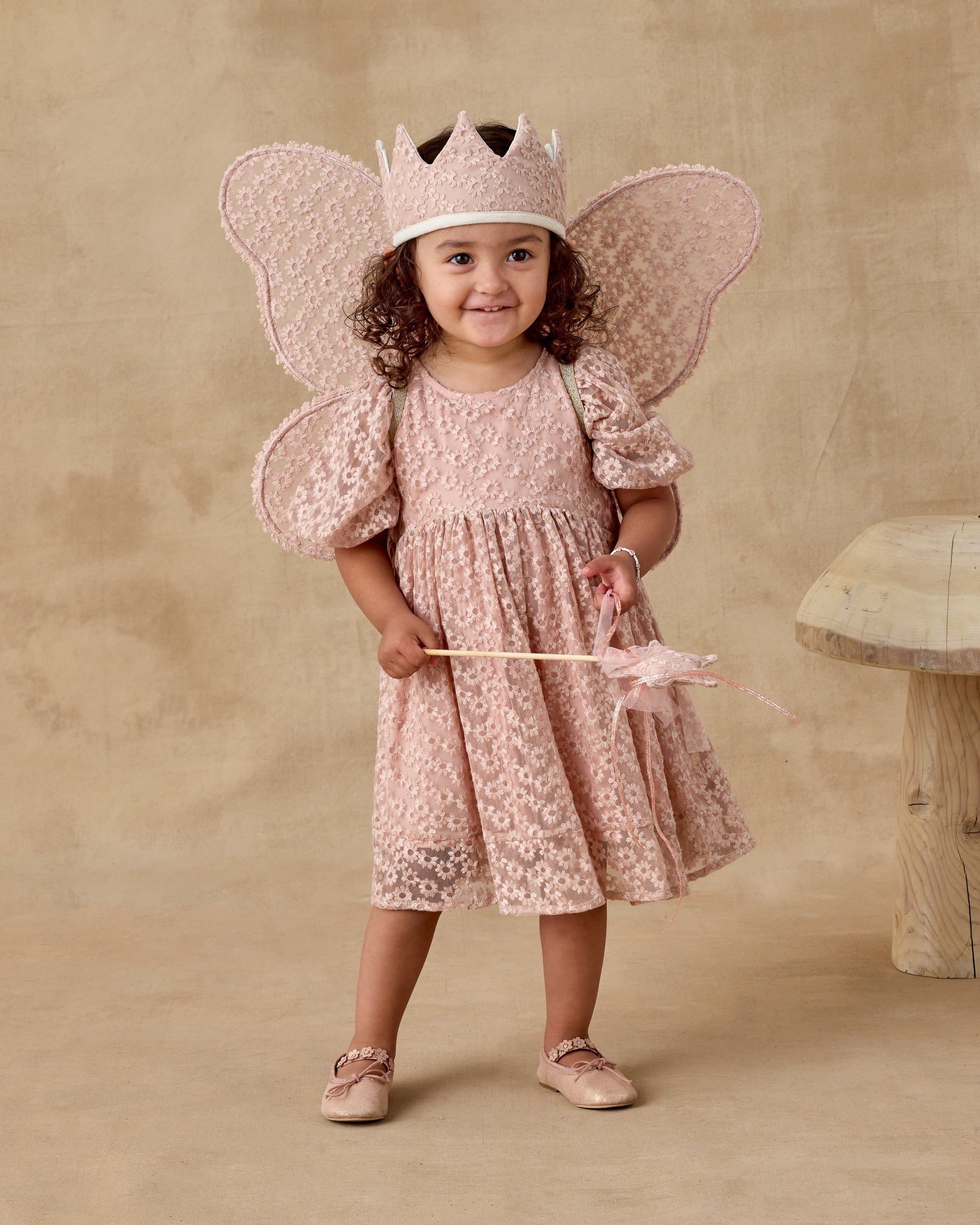 Wings | Rose Embroidered Daisy - Rylee + Cru | Kids Clothes | Trendy Baby Clothes | Modern Infant Outfits |