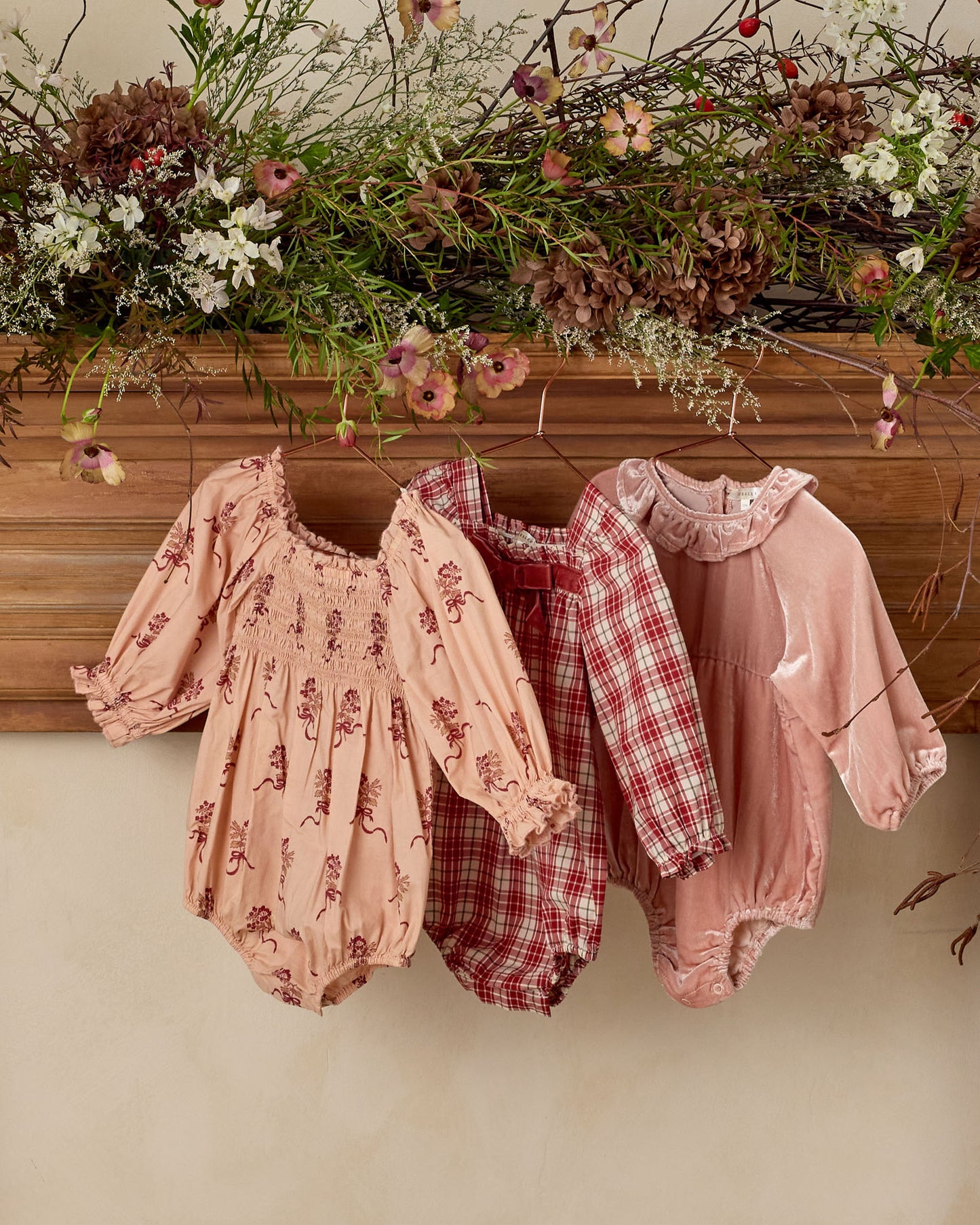 Annette Romper | Holiday Tartan - Rylee + Cru | Kids Clothes | Trendy Baby Clothes | Modern Infant Outfits |