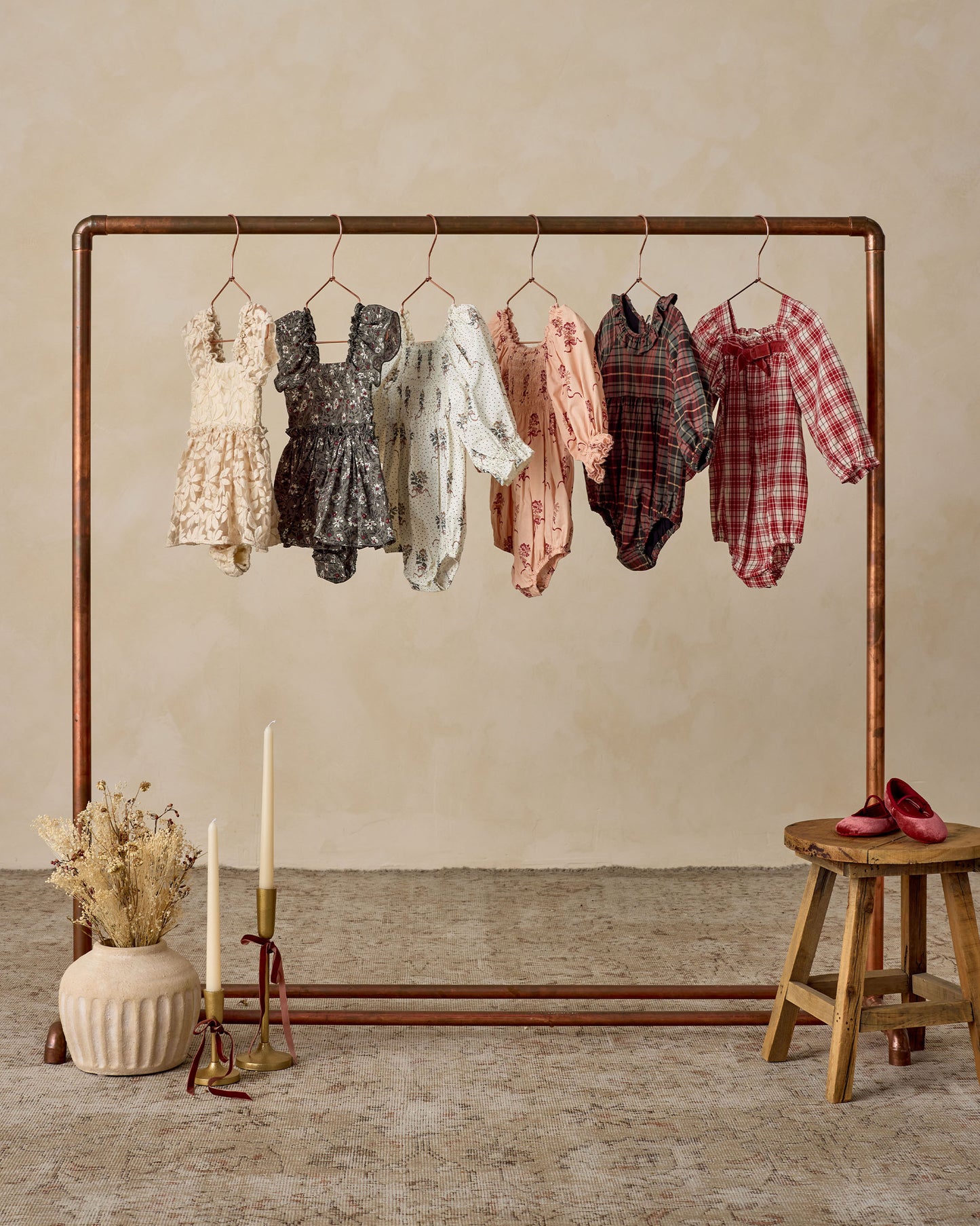 Margot Romper | Holiday Meadow - Rylee + Cru | Kids Clothes | Trendy Baby Clothes | Modern Infant Outfits |