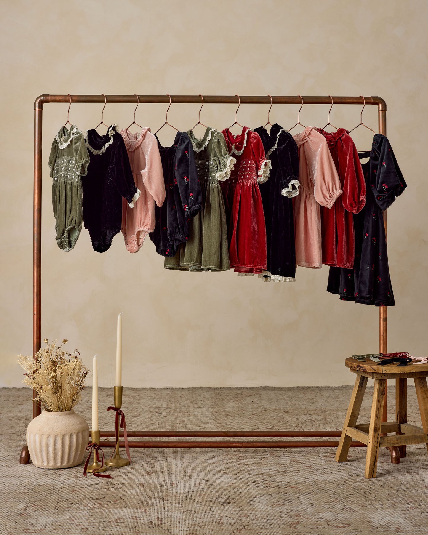 Annette Romper | Velvet Floral - Rylee + Cru | Kids Clothes | Trendy Baby Clothes | Modern Infant Outfits |