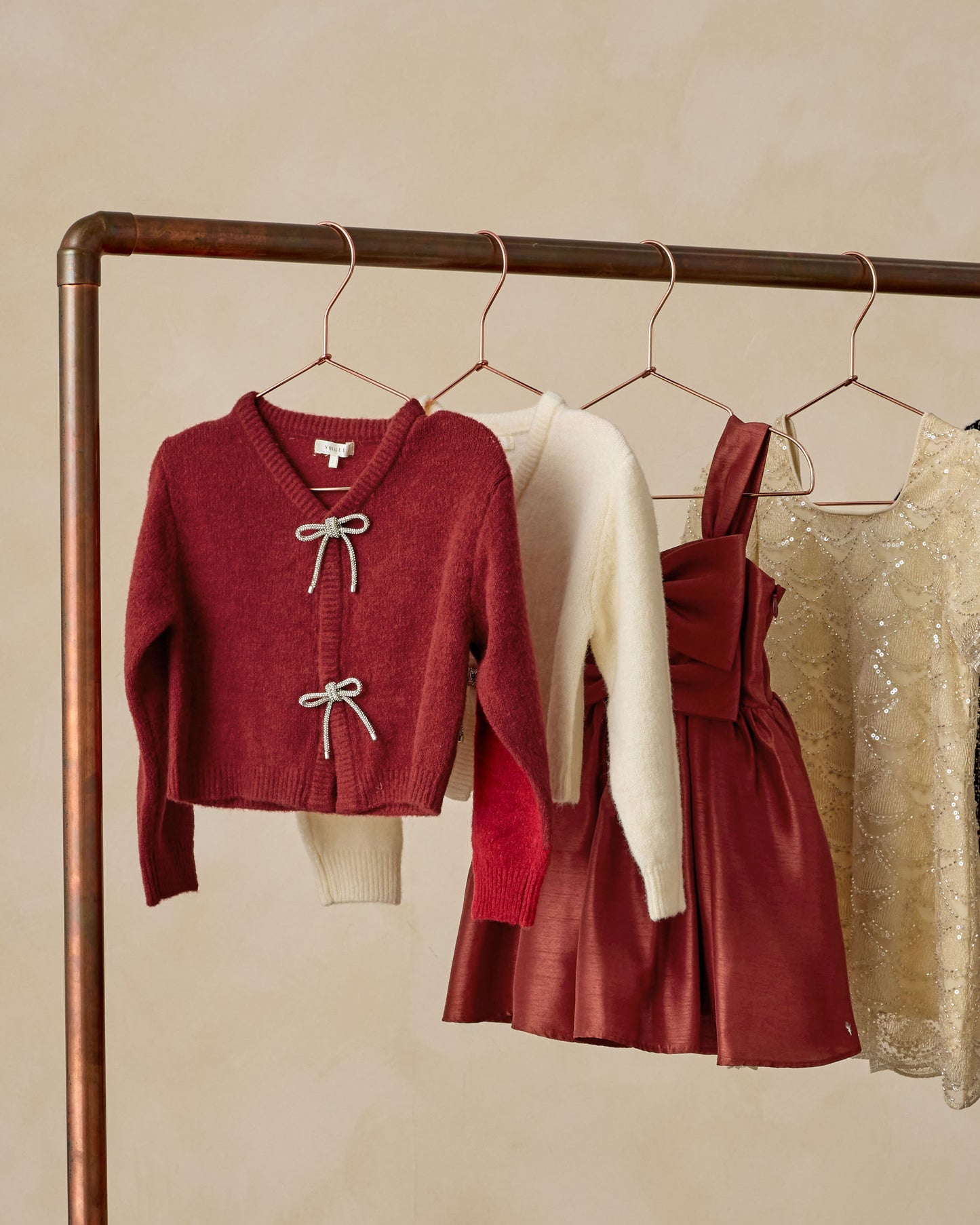 Bow Cardigan | Ruby - Rylee + Cru | Kids Clothes | Trendy Baby Clothes | Modern Infant Outfits |