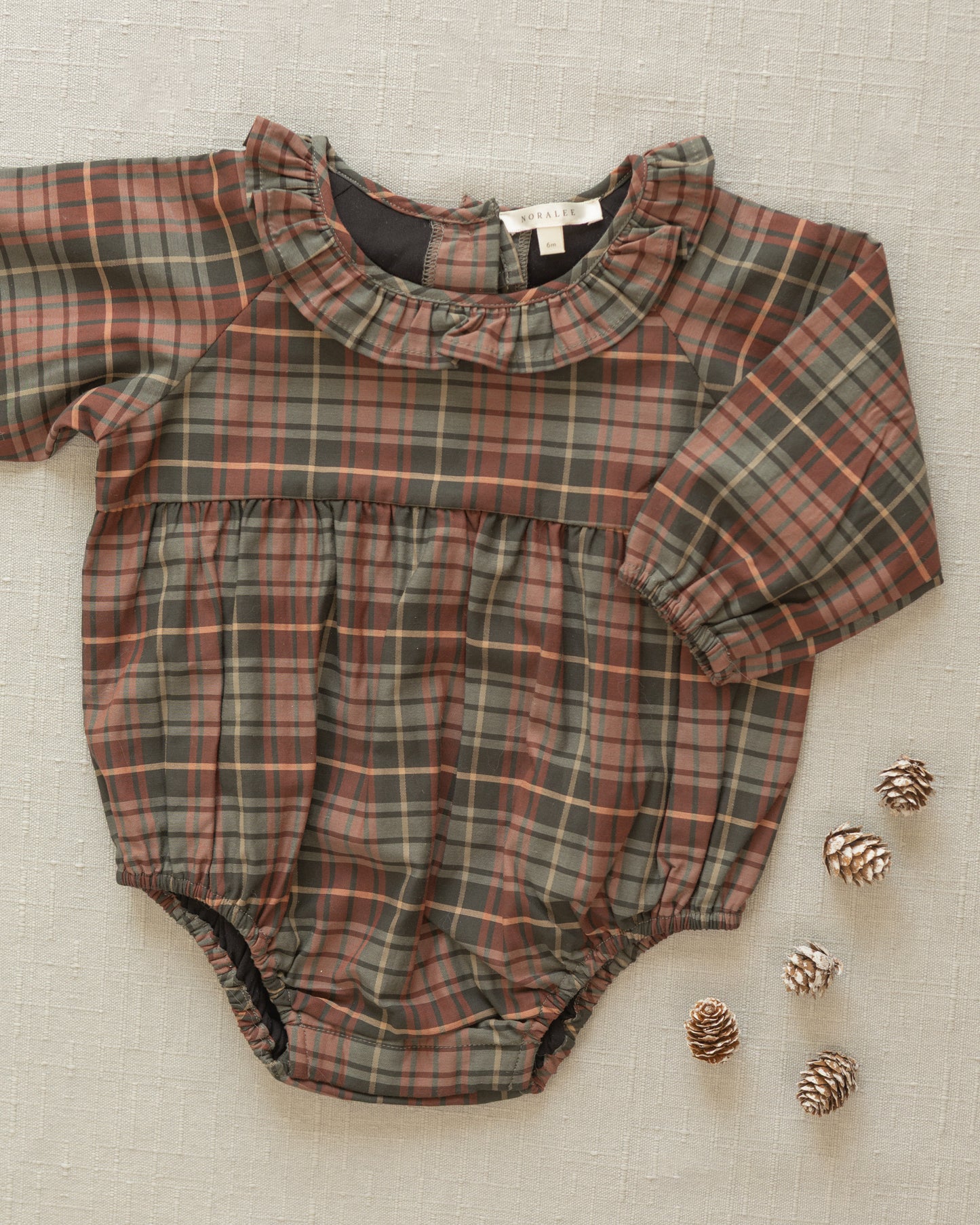 Adeline Romper | Winter Tartan - Rylee + Cru | Kids Clothes | Trendy Baby Clothes | Modern Infant Outfits |