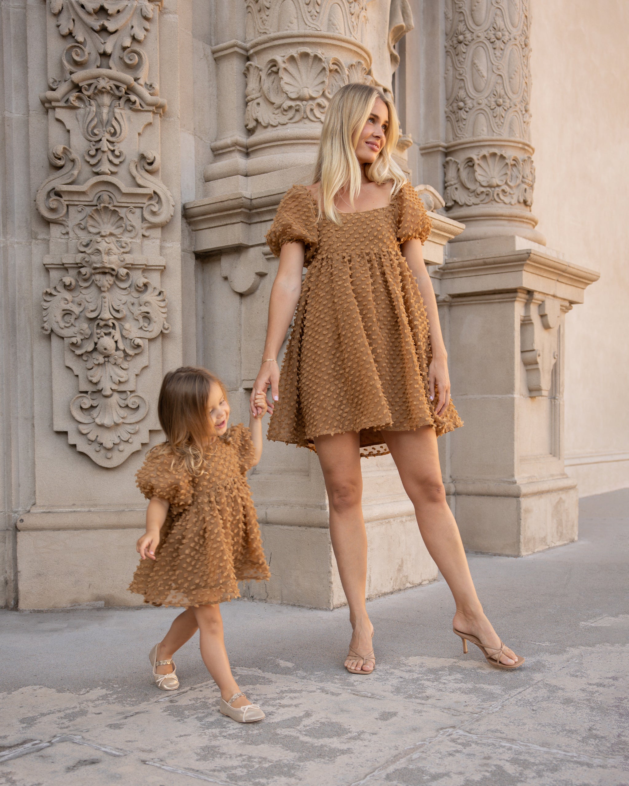 Luna Dress | Golden - Rylee + Cru | Kids Clothes | Trendy Baby Clothes | Modern Infant Outfits |