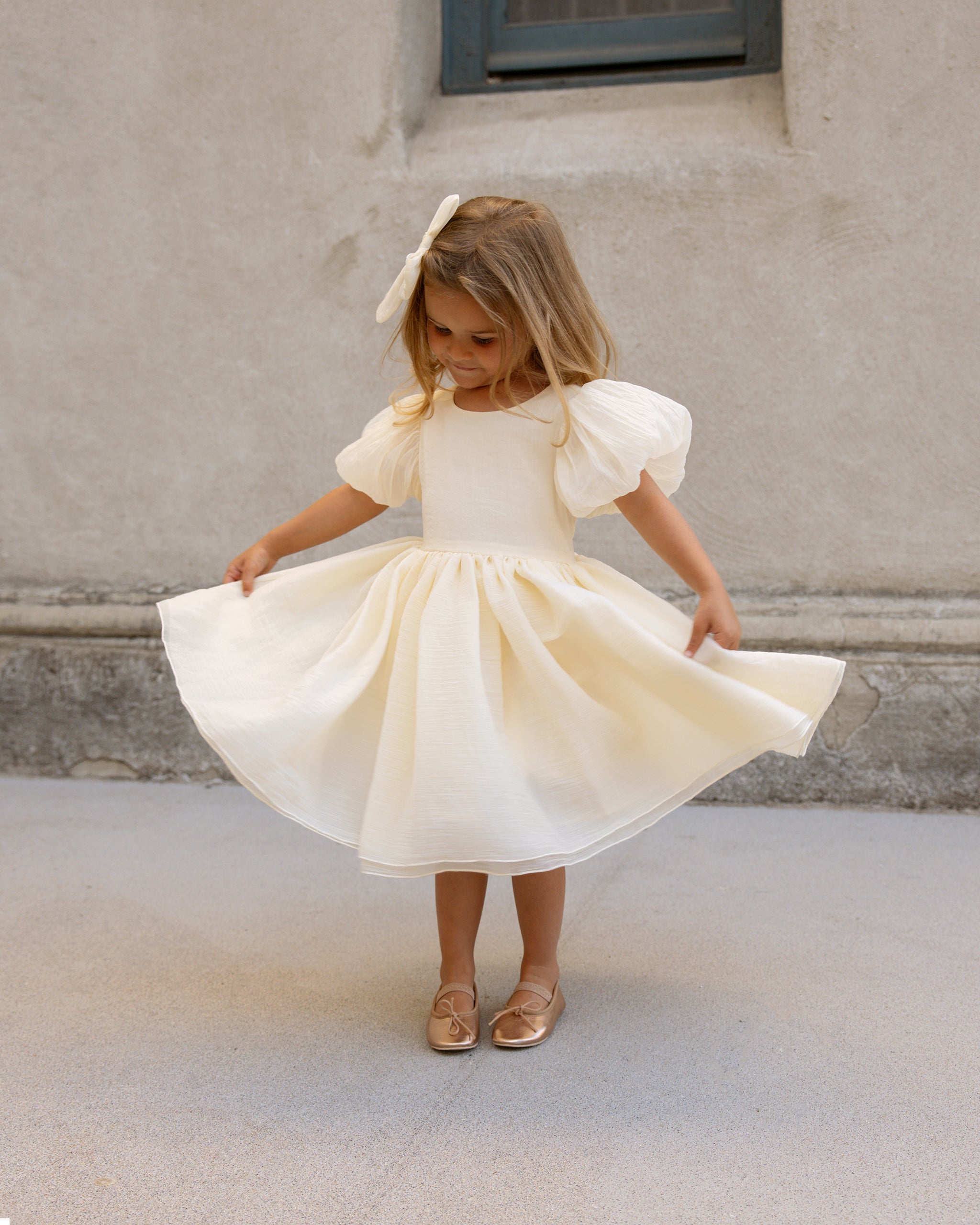Sofia Dress || Ivory - Rylee + Cru | Kids Clothes | Trendy Baby Clothes | Modern Infant Outfits |