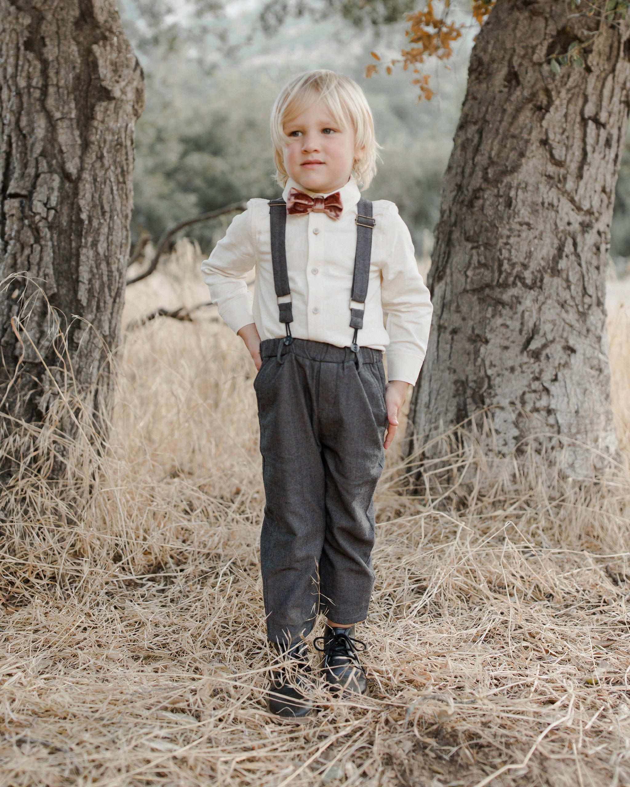 Bow Tie || Berry - Rylee + Cru | Kids Clothes | Trendy Baby Clothes | Modern Infant Outfits |