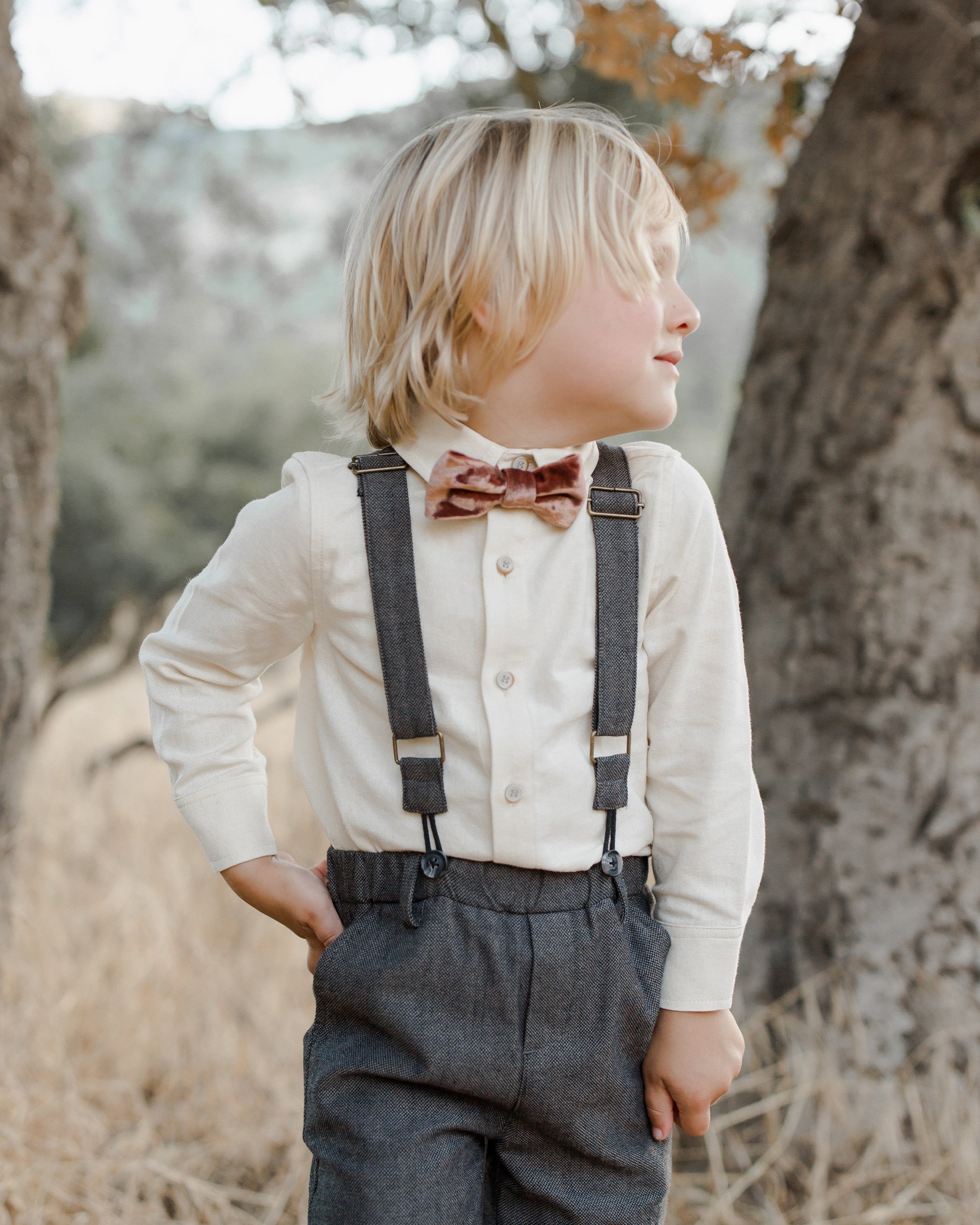 Bow Tie || Berry - Rylee + Cru | Kids Clothes | Trendy Baby Clothes | Modern Infant Outfits |