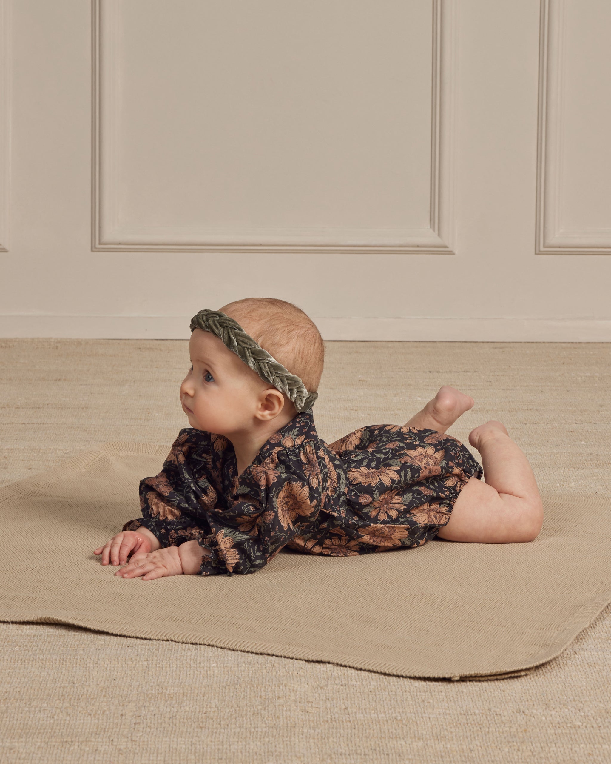 Luna Romper || Holiday Bloom - Rylee + Cru | Kids Clothes | Trendy Baby Clothes | Modern Infant Outfits |