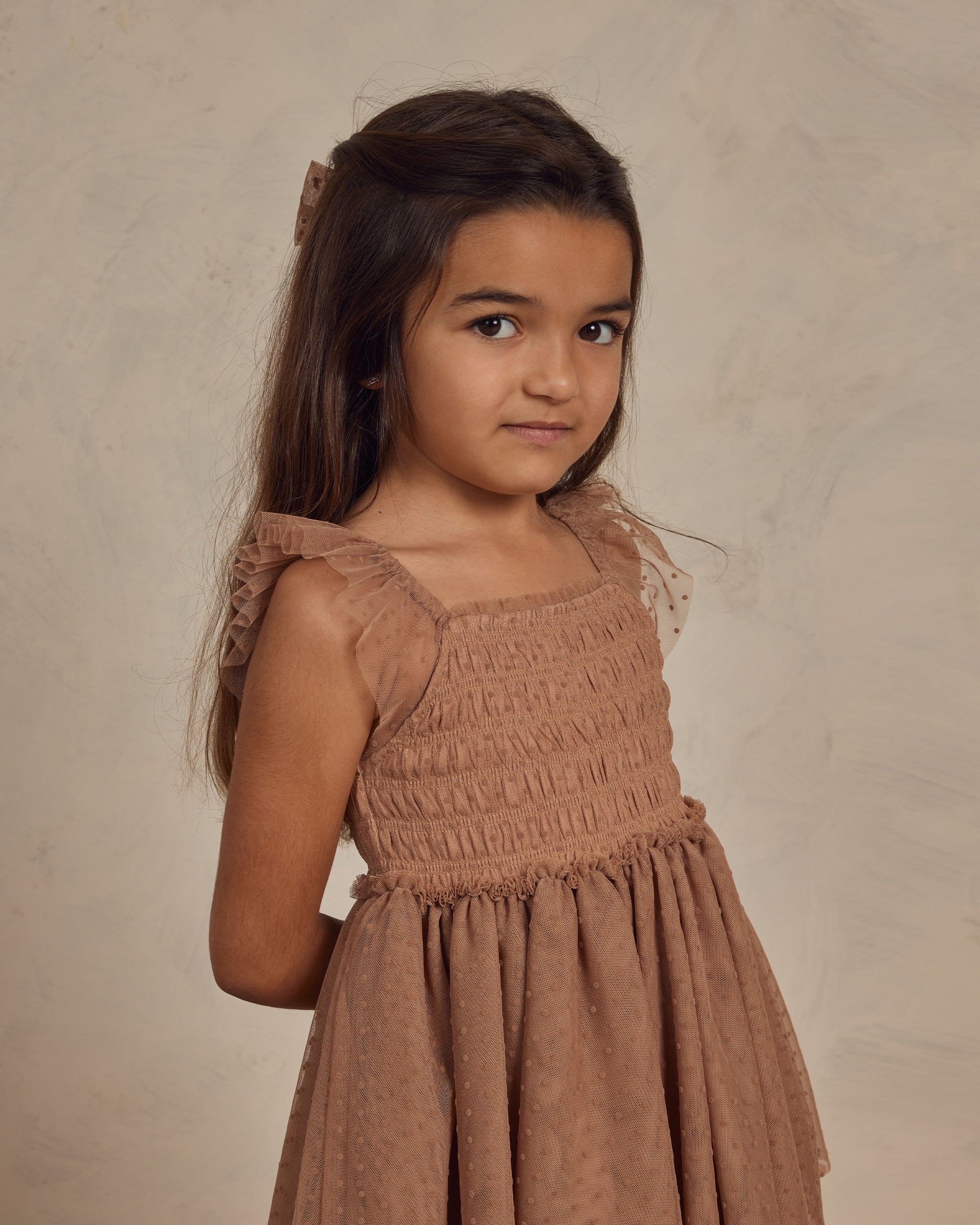 Valentina Dress || Mocha - Rylee + Cru | Kids Clothes | Trendy Baby Clothes | Modern Infant Outfits |