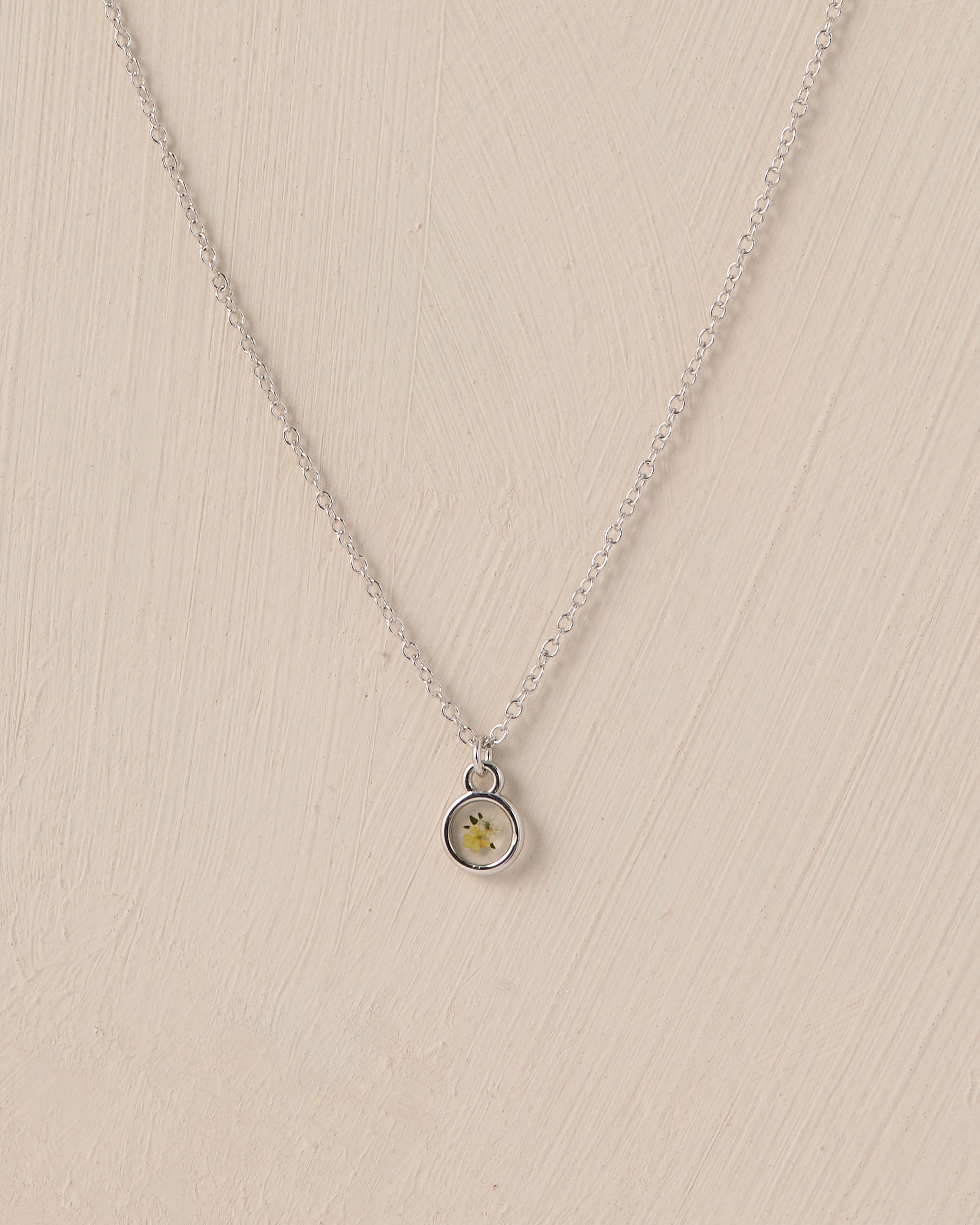 Lemon Meadow Necklace Mini White Gold - Rylee + Cru | Kids Clothes | Trendy Baby Clothes | Modern Infant Outfits |