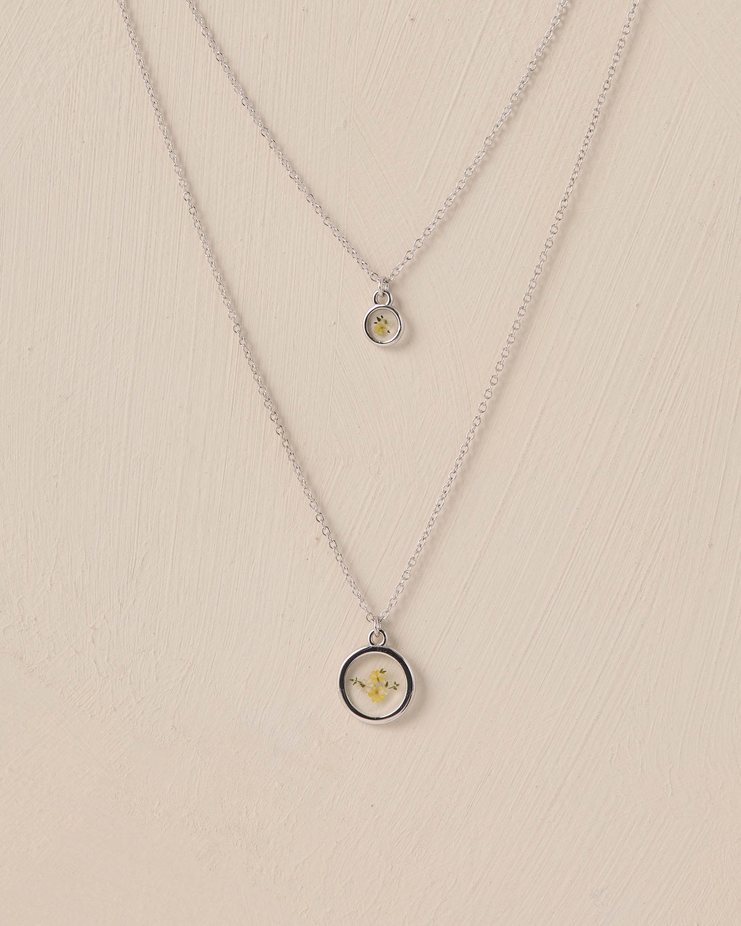 Lemon Meadow Necklace Mama + Mini Bundle White Gold - Rylee + Cru | Kids Clothes | Trendy Baby Clothes | Modern Infant Outfits |