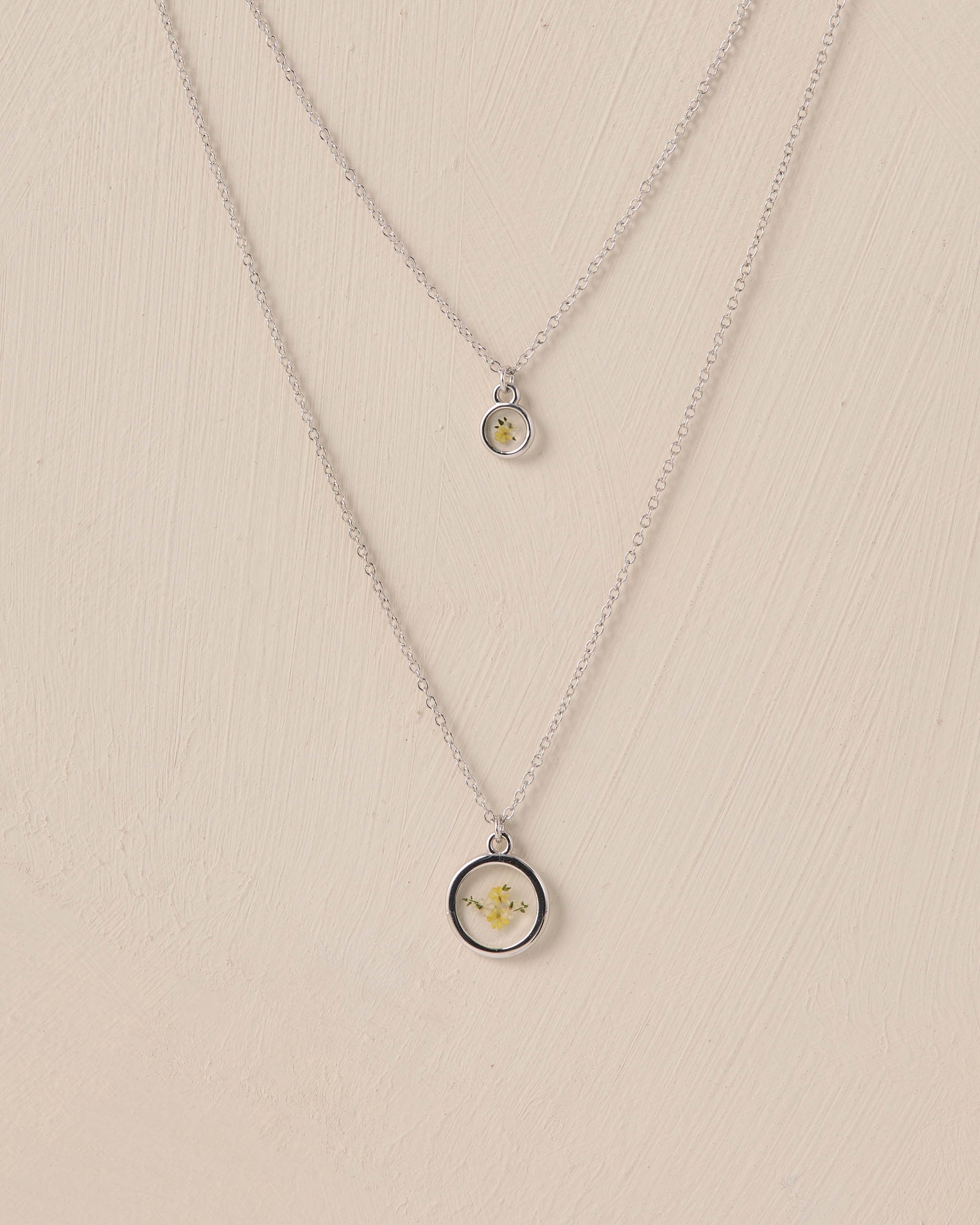 Lemon Meadow Necklace Mama + Mini Bundle White Gold - Rylee + Cru | Kids Clothes | Trendy Baby Clothes | Modern Infant Outfits |