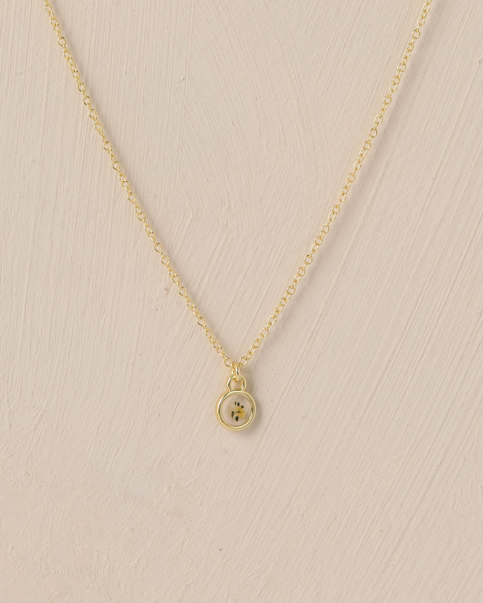 Lemon Meadow Necklace Mini Yellow Gold - Rylee + Cru | Kids Clothes | Trendy Baby Clothes | Modern Infant Outfits |