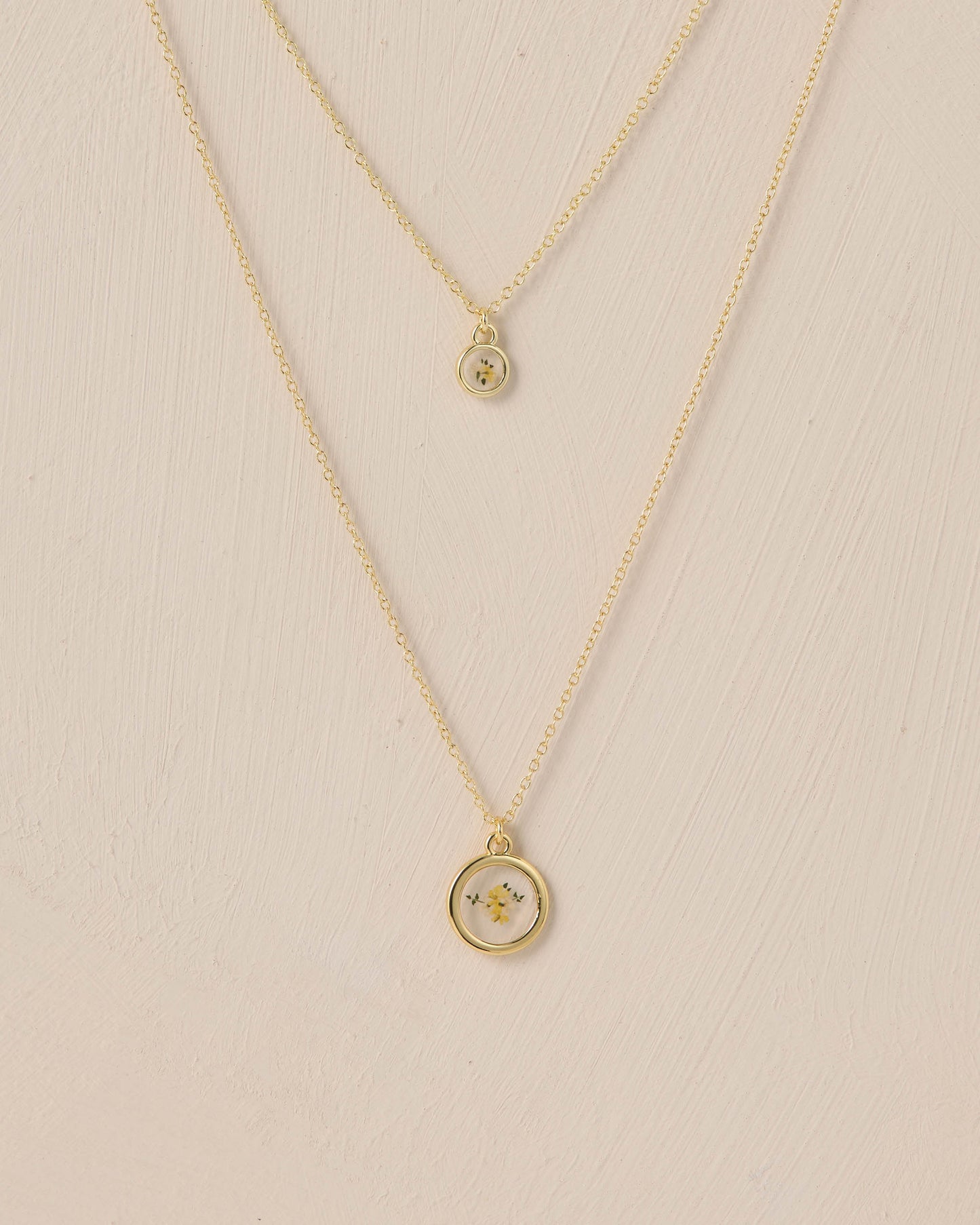 Lemon Meadow Necklace Mama + Mini Bundle Yellow Gold - Rylee + Cru | Kids Clothes | Trendy Baby Clothes | Modern Infant Outfits |